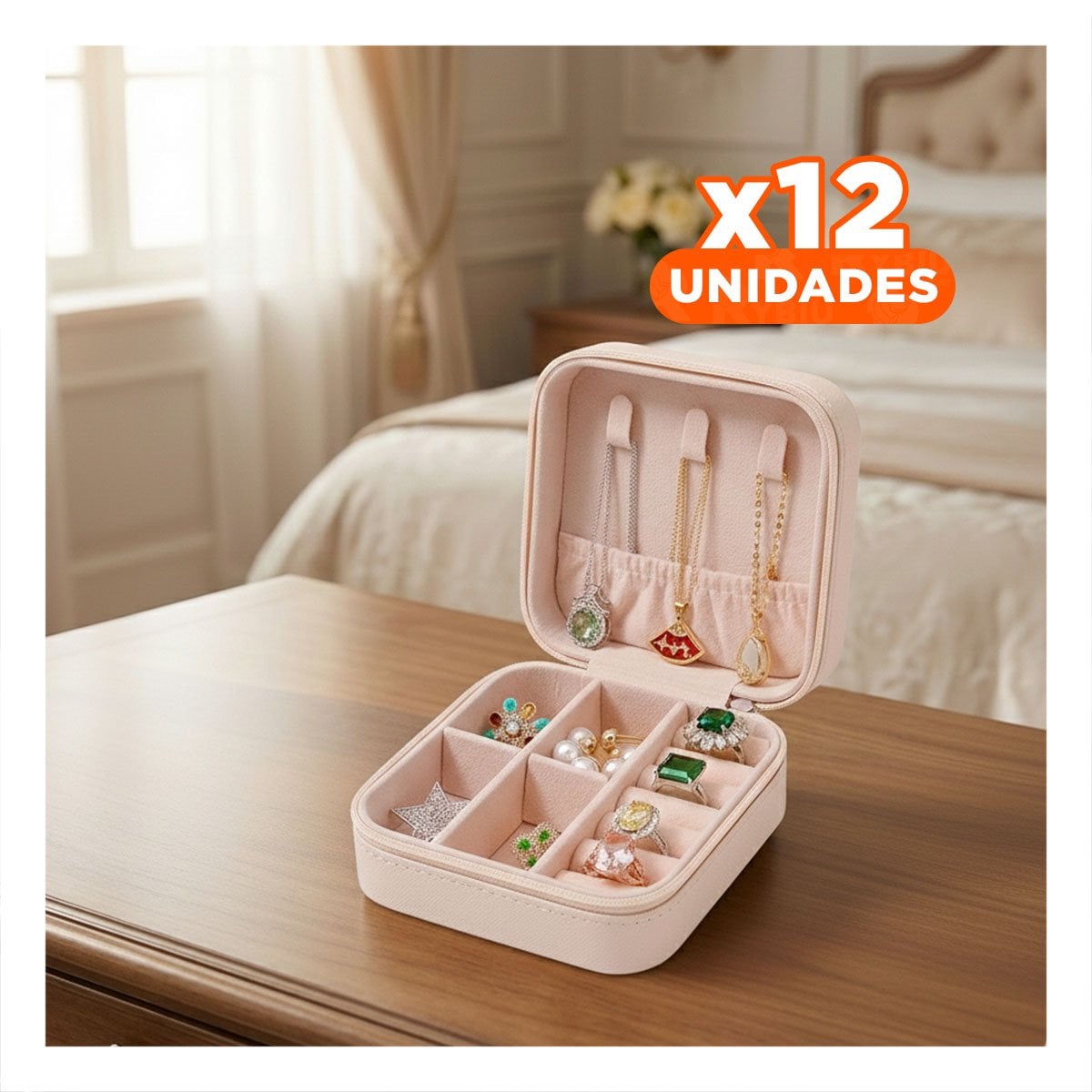 PACK12 COMPLEMENTO MELON MINI JOYERO PORTATIL PARA MUJER - 1