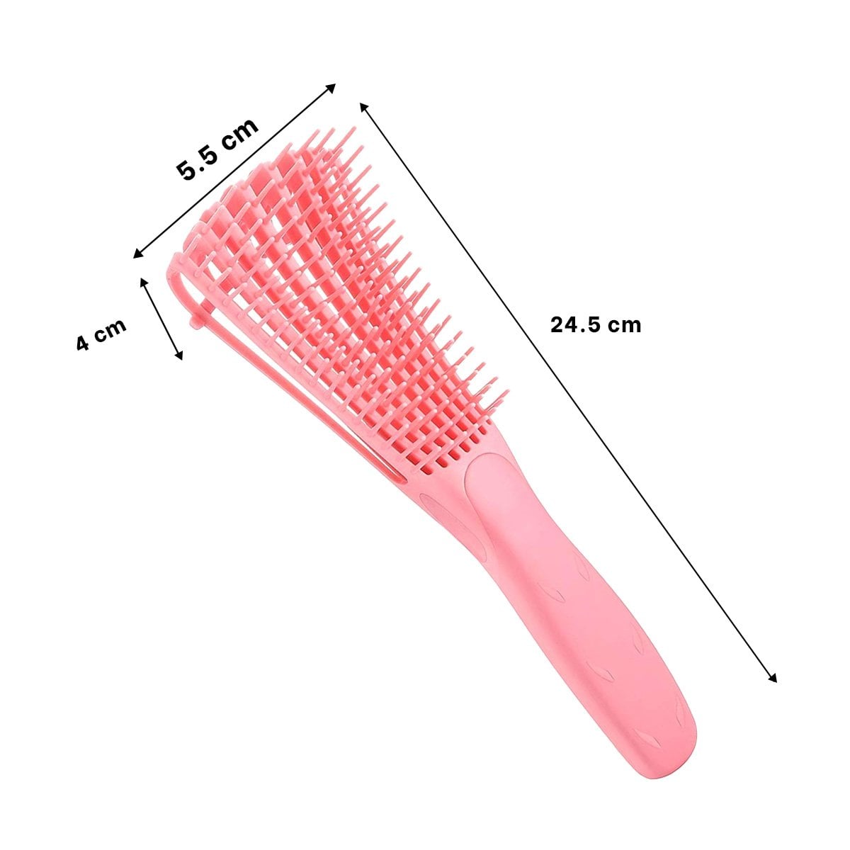 PACK4 CEPILLO SUAVE DESENREDANTE ROSADO PARA CABELLO DIARIO Y+PAPEL REGALO - 4