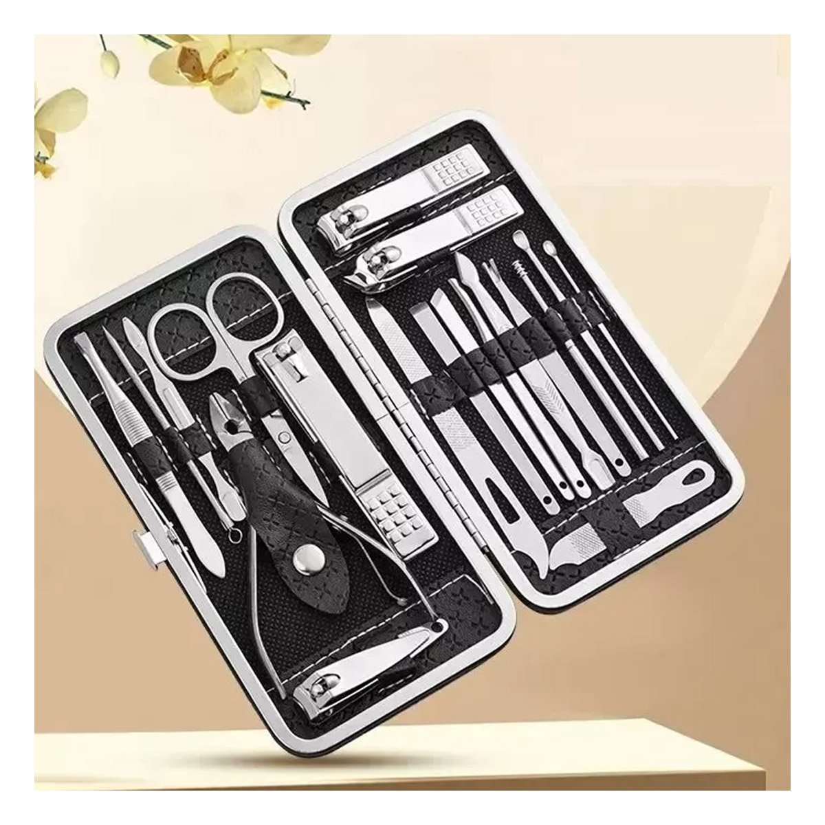 PACK6 COLECCION NEGRO DE MANICURE Y PEDICURE 16 PIEZAS - 3