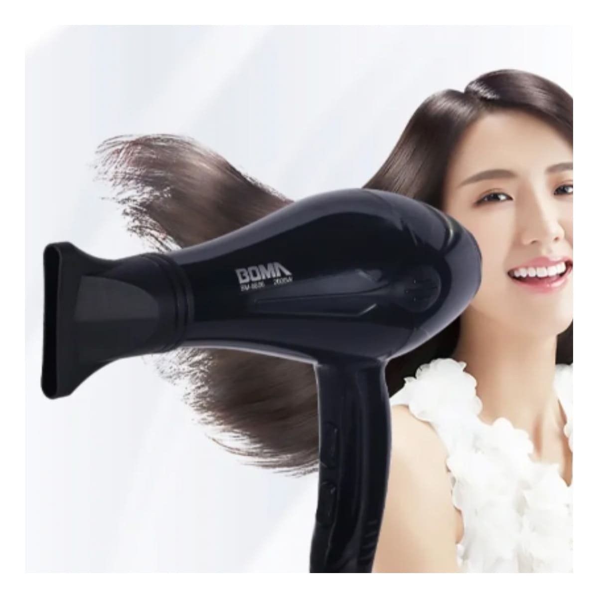 SECADOR DE CABELLO DE COLOR NEGRO EN COLOR POTENTE Y+REGALO STICKER - 2