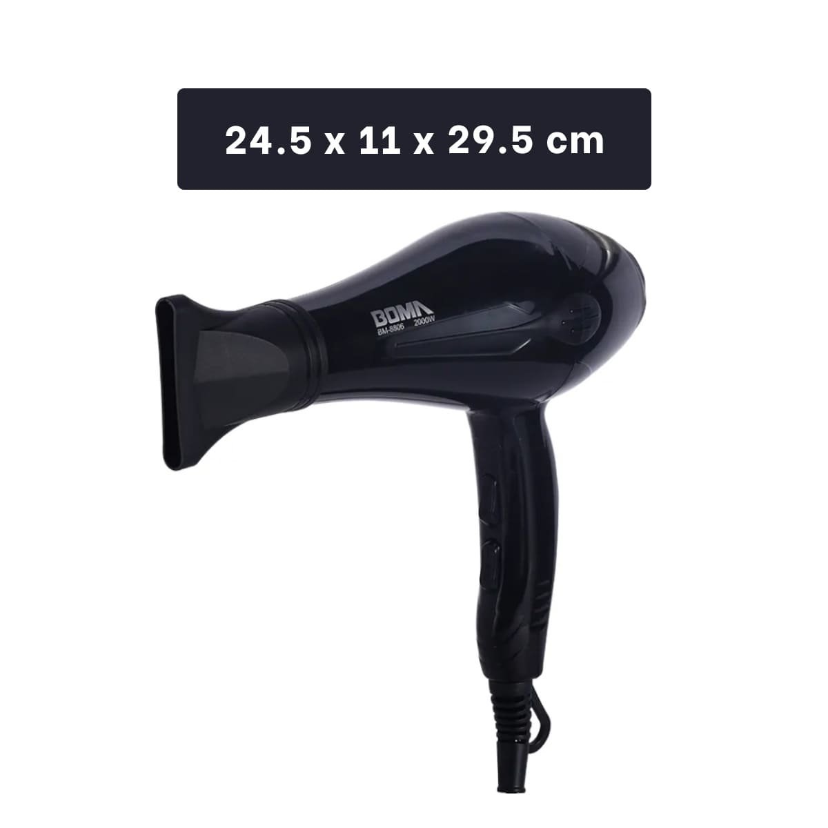 SECADOR DE CABELLO DE COLOR NEGRO EN COLOR POTENTE Y+REGALO STICKER - 4