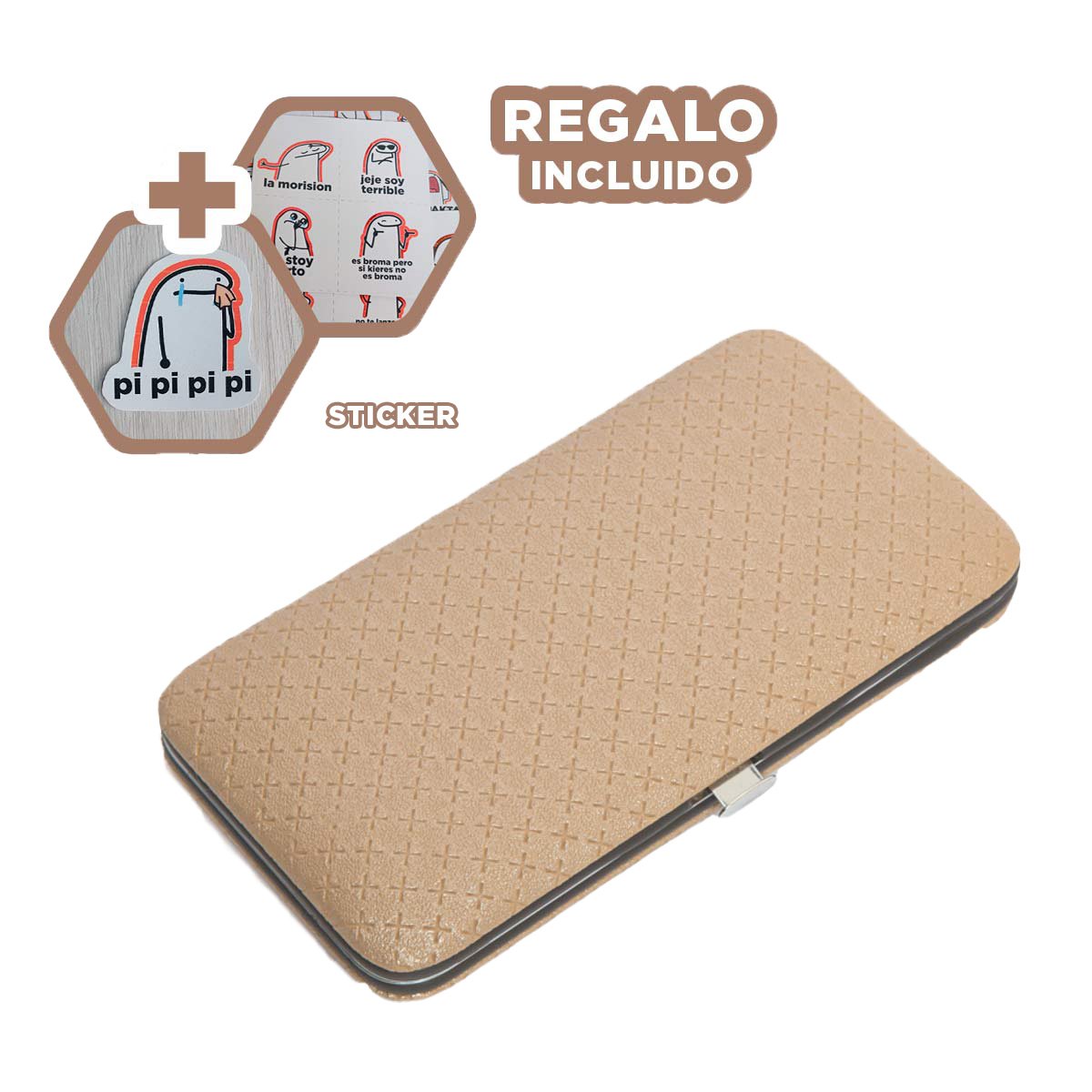 FORMATO MANICURE Y PEDICURE 16 PIEZAS EN MOSTAZA Y+REGALO STICKER - 1