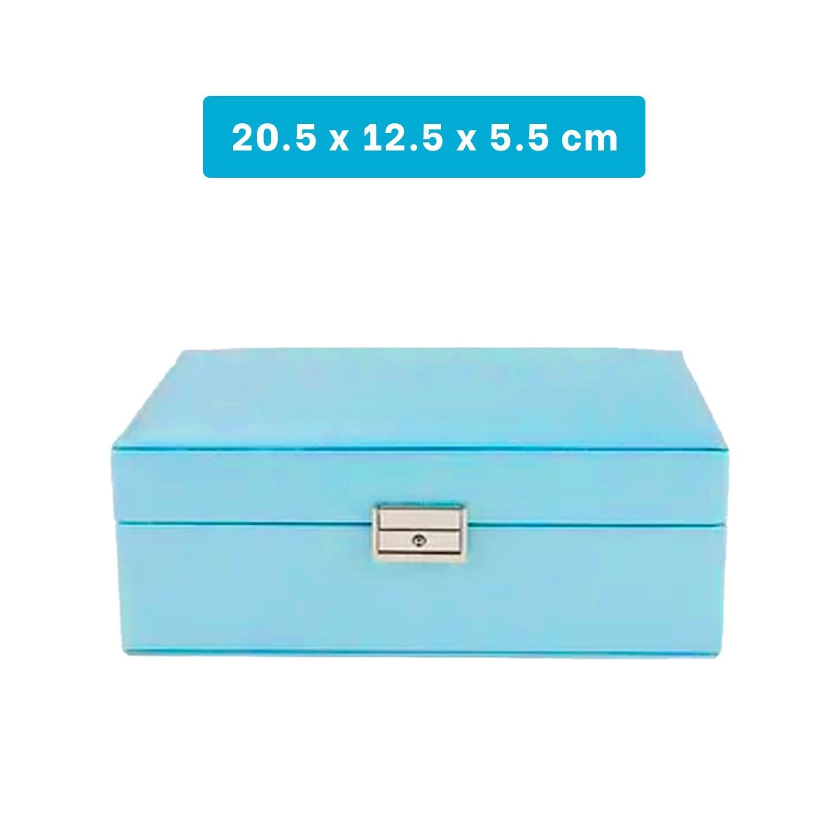 PACK12 DISENO CELESTE RECTANGULAR 20,5X12,5X5,5 CM PARA JOYAS Y+PAPEL REGALO - 4