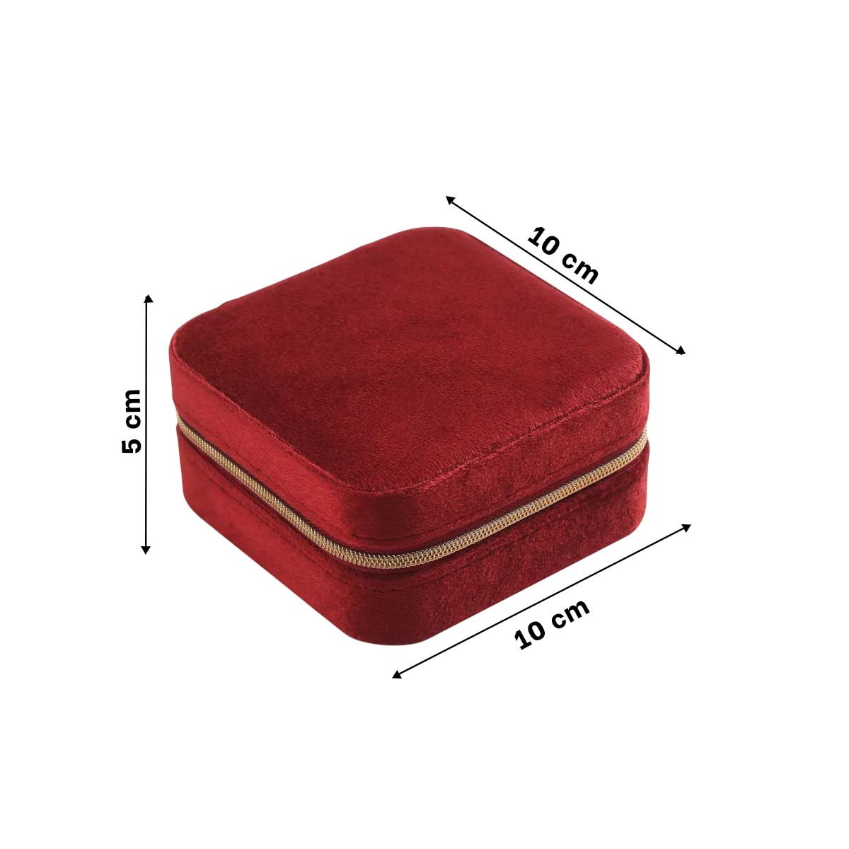 PACK2 ESTUCHE DE VIAJE TERCIOPELO VINO PARA ACCESORIOS - 4