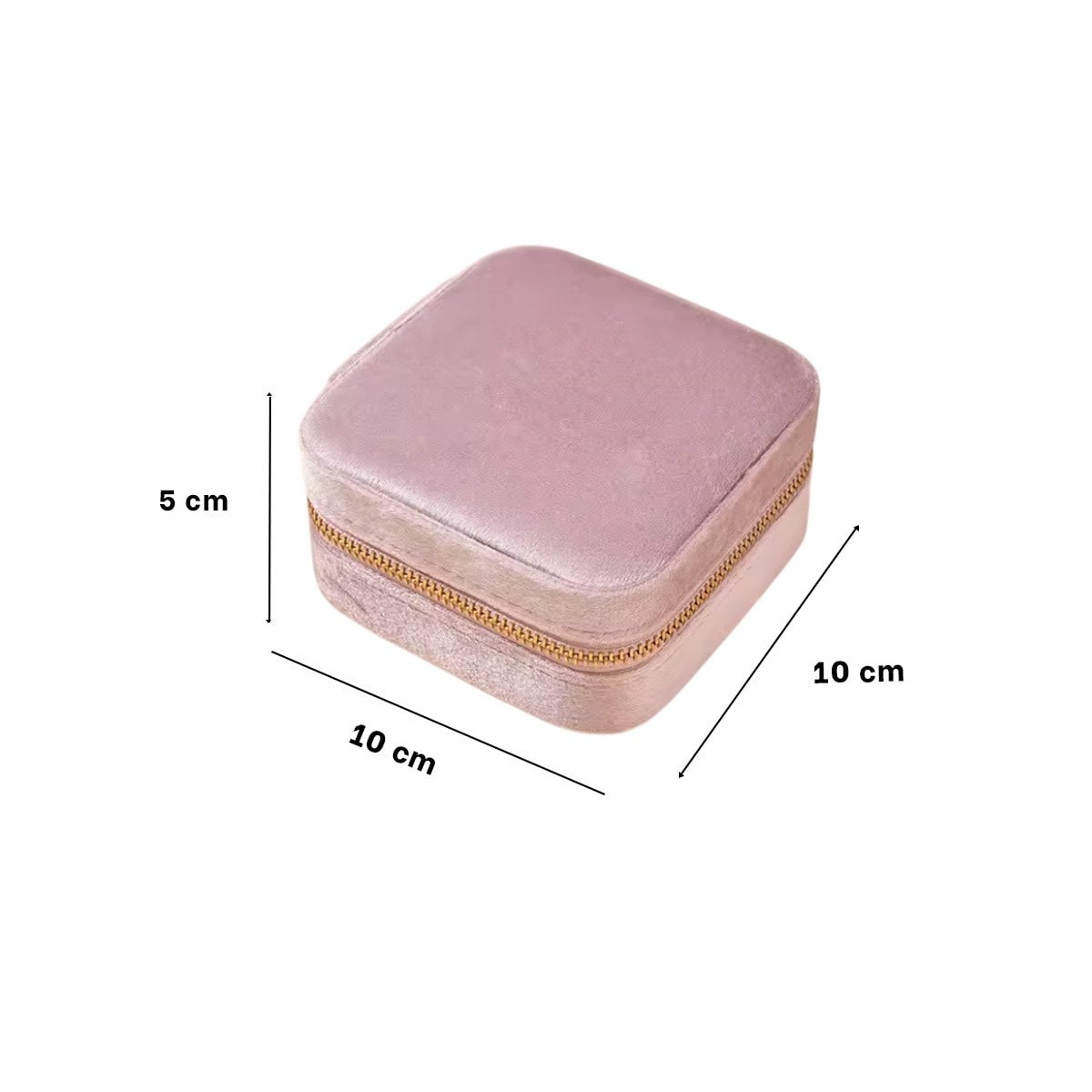 PACK4 ORGANIZADOR PARA MUJER TERCIOPELO ROSADO COMPACTO Y+PAPEL REGALO - 4
