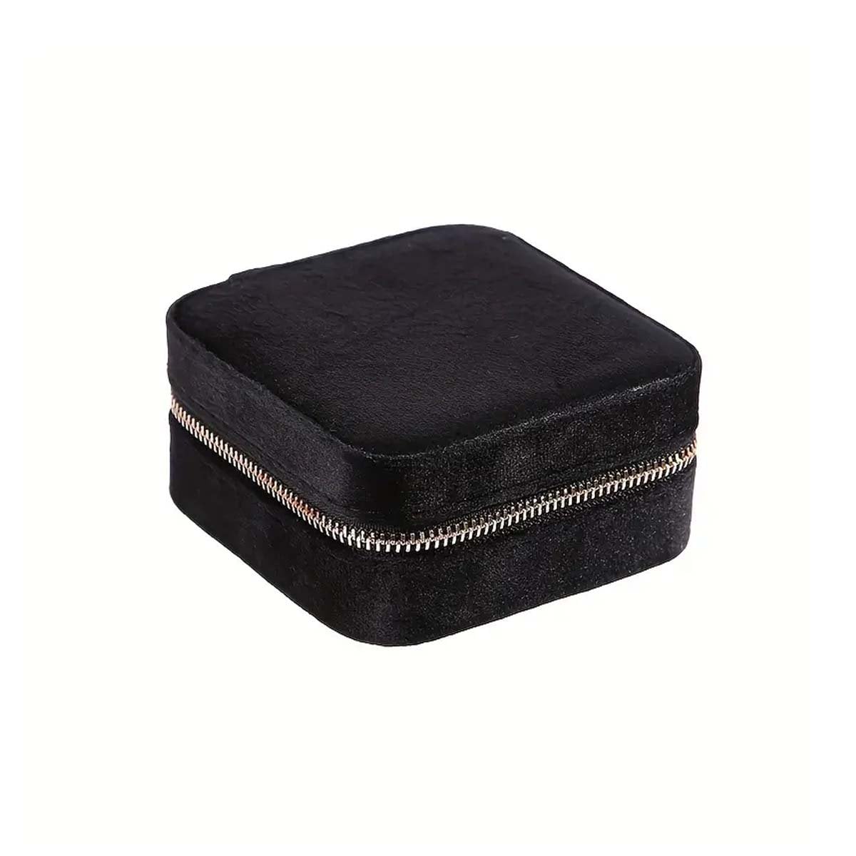PACK6 COFRE PARA MUJER TERCIOPELO NEGRO COMPACTO Y+PAPEL REGALO - 1