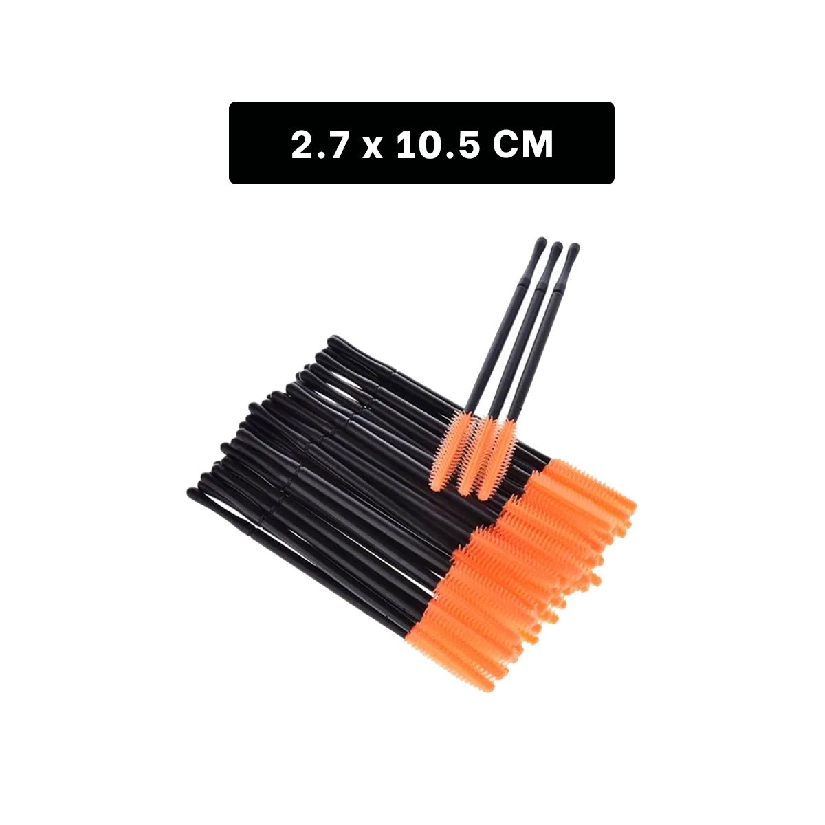 PACK6 HERRAMIENTA PARA MAQUILLAJE DE SILICONA 12 PZS NARANJA Y+PAPEL REGALO - 4