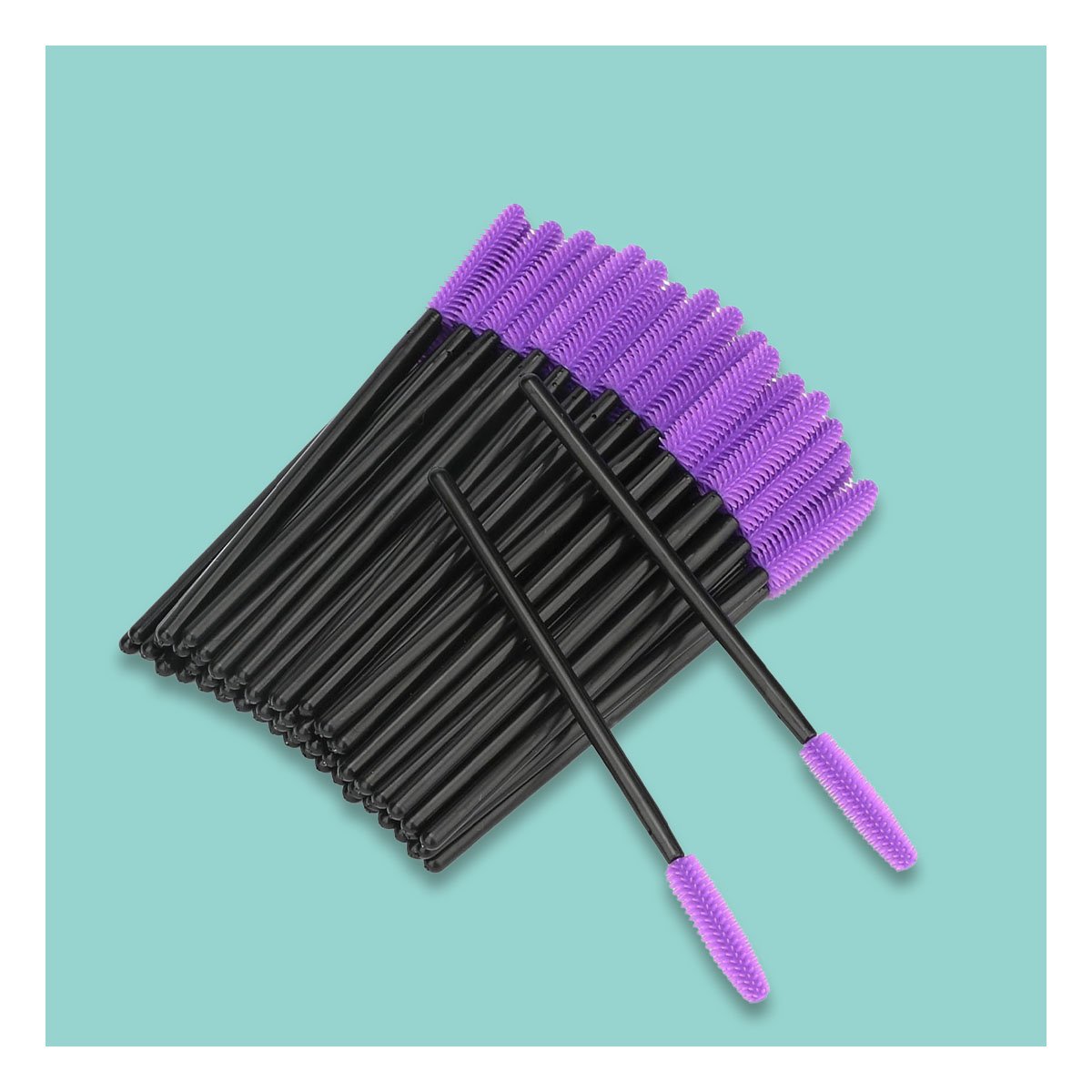 PACK2 HERRAMIENTA FLEXIBLE DE SILICONA PARA PESTAÑA Y CEJA 12 PZS MORADO Y+REGALO STICKER - 5