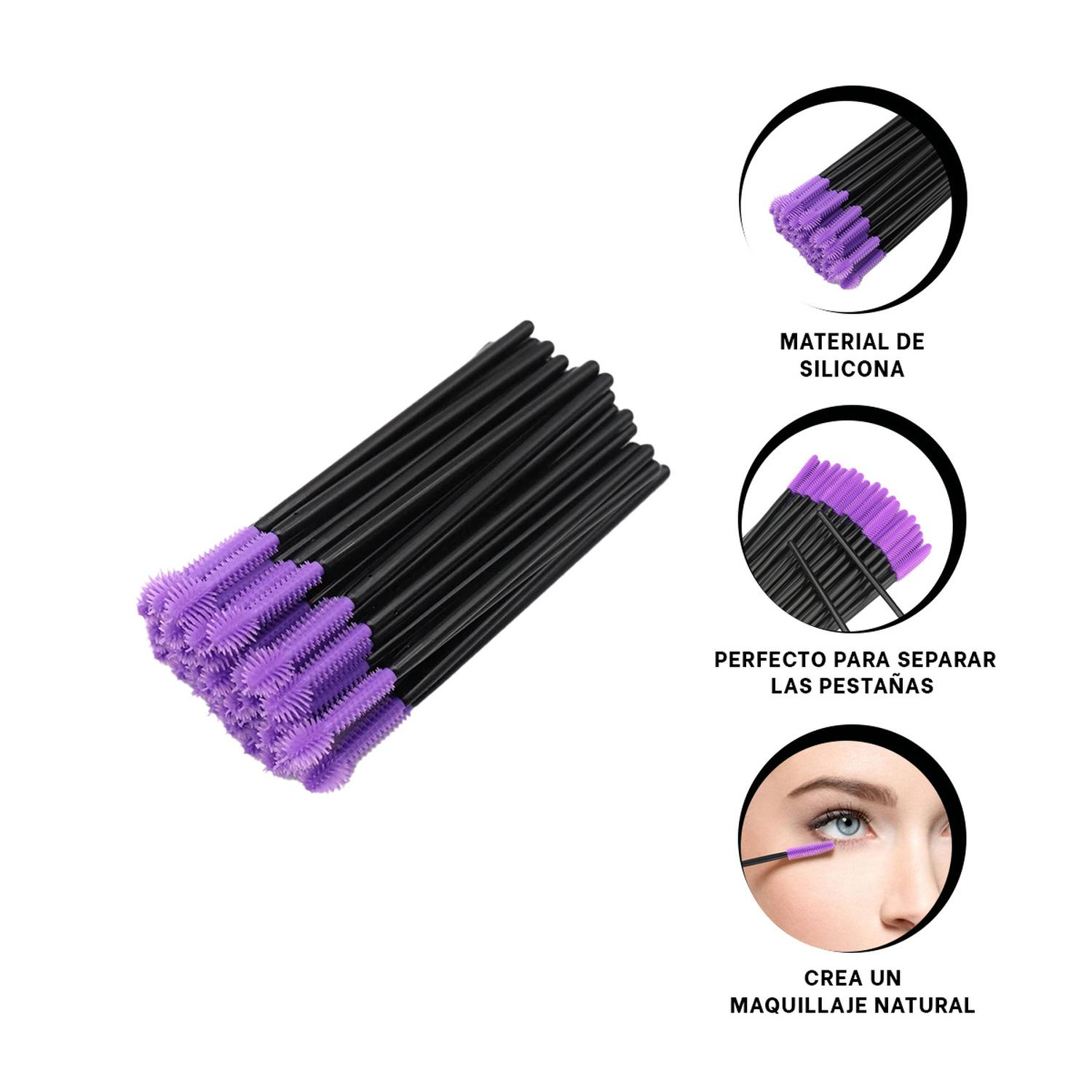 PACK4 APLICADOR DE RIMEL MORADO Y+PAPEL DE REGALO - 3