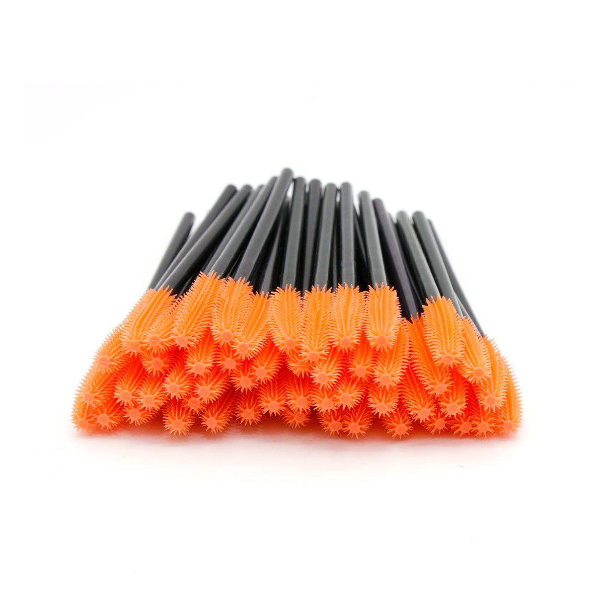 PACK2 HERRAMIENTA FLEXIBLE DE SILICONA PARA PESTAÑA Y CEJA 12 PZS NARANJA Y+REGALO STICKER - 2