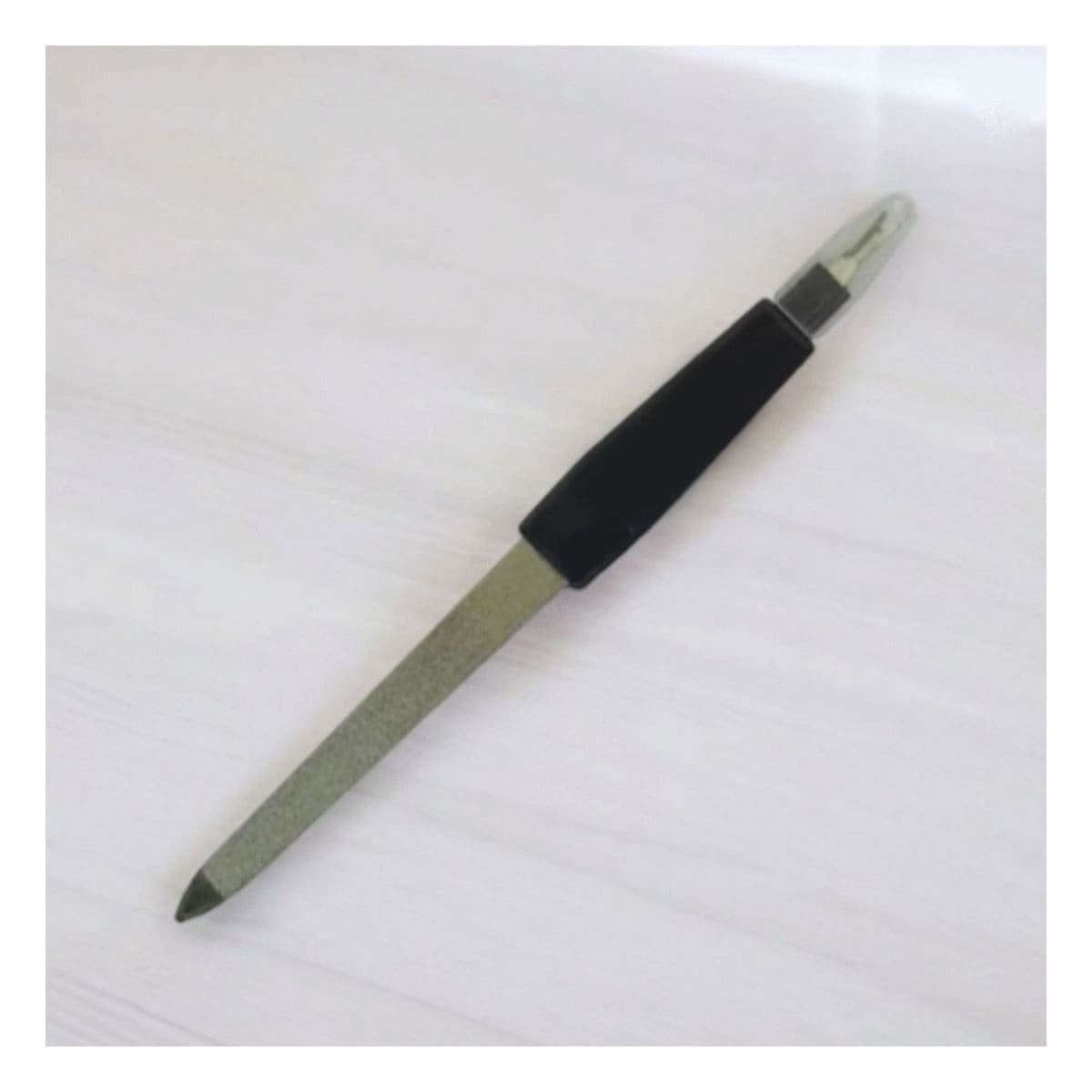 PACK12 HERRAMIENTA PARA MANICURE NEGRO Y PLATEADO CON SACA CUTICULAS Y+PAPEL REGALO - 5