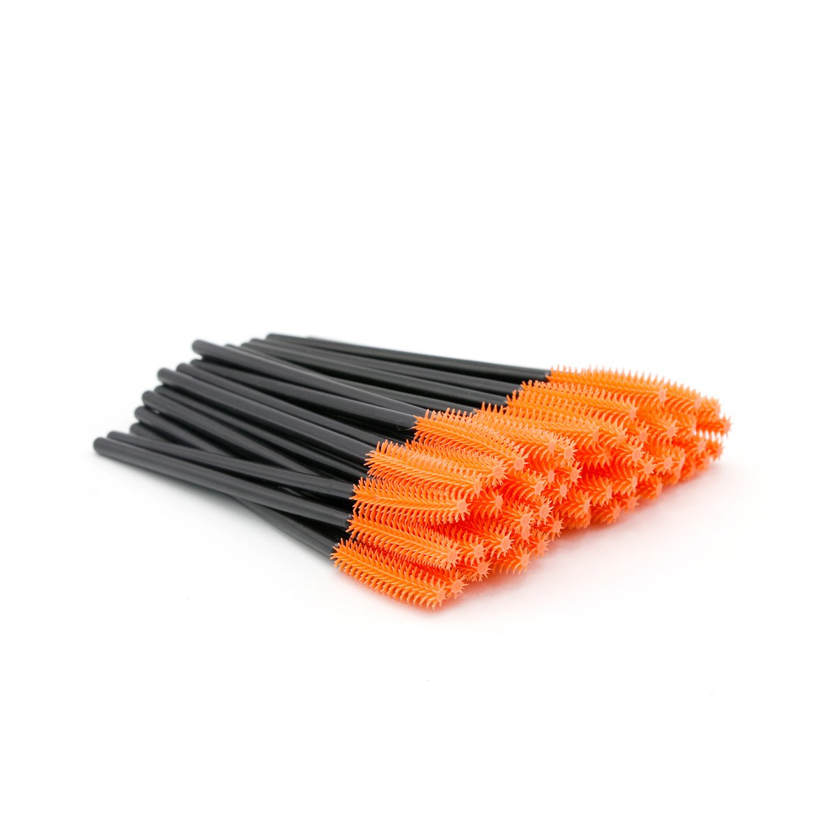 HERRAMIENTA NARANJA DE SILICONA PARA PESTAÑA Y CEJA 12 PZS Y+REGALO STICKER - 3