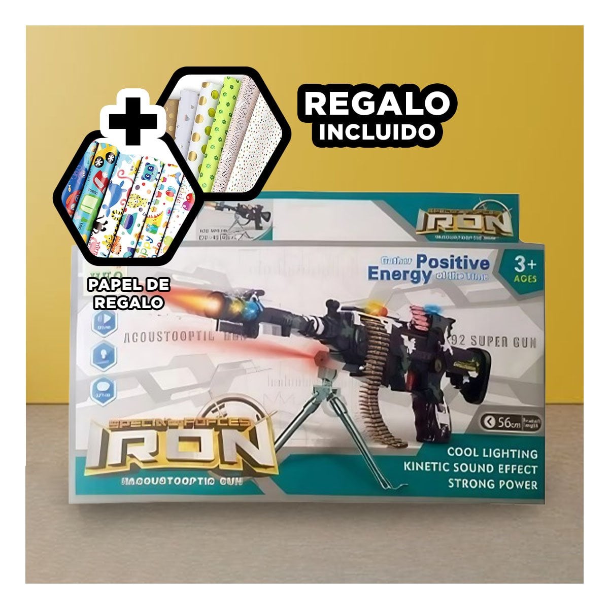 JUGUETE DE COMBATE CON TRIPODE PARA NIÑOS Y+PAPEL DE REGALO - 1