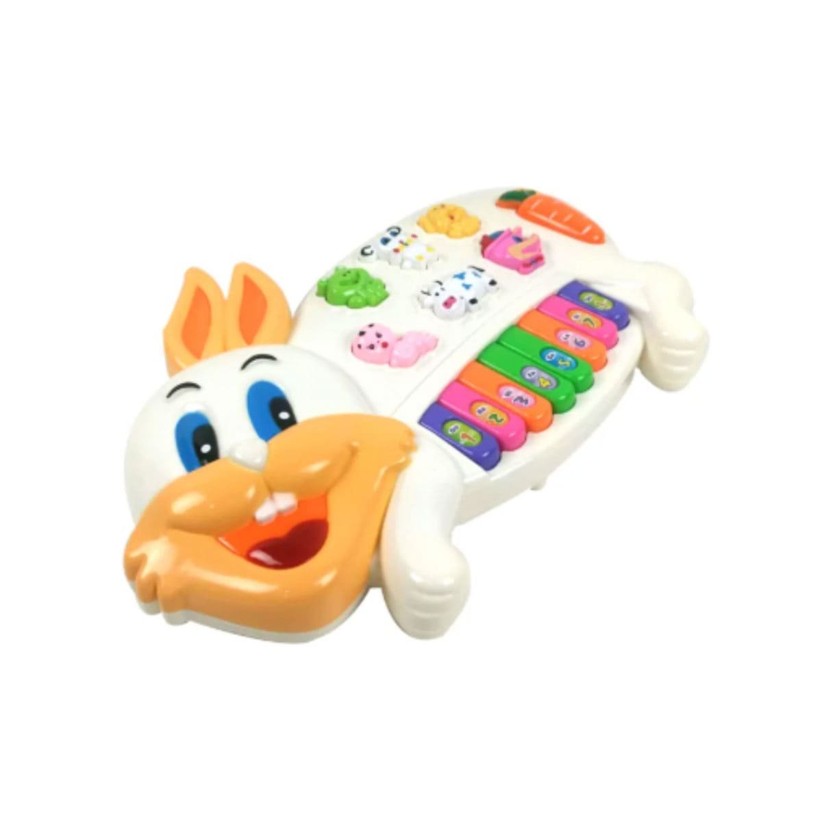 PIANO EDUCATIVO CONEJO CON NUMEROS Y ANIMALES PARA ESTIMULAR EL OIDO Y+REGALO STICKER - 4