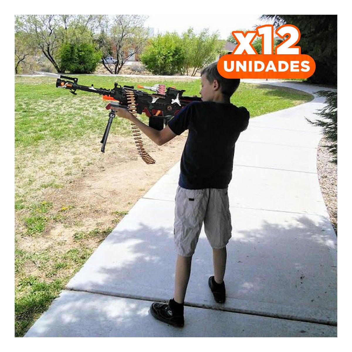 PACK12 PISTOLA PARA NIÑOS DE JUGUETE Y+REGALO STICKERS - 1