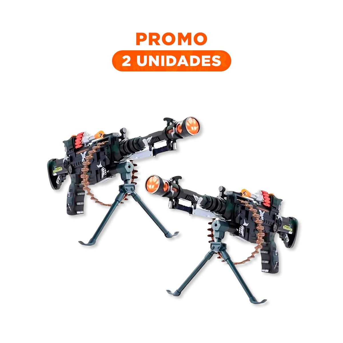 PACK2 JUGUETE LANZADOR CON CORREA Y LUCES - 1