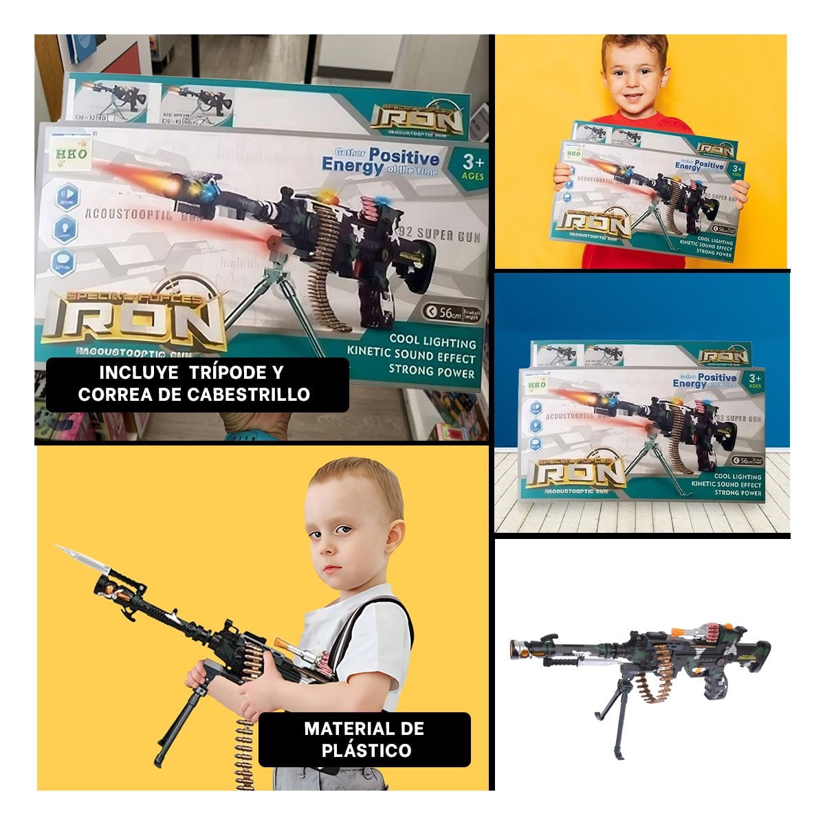 PACK12 PISTOLA DE JUGUETE INFANTIL PLASTIC Y+PAPEL DE REGALO - 2