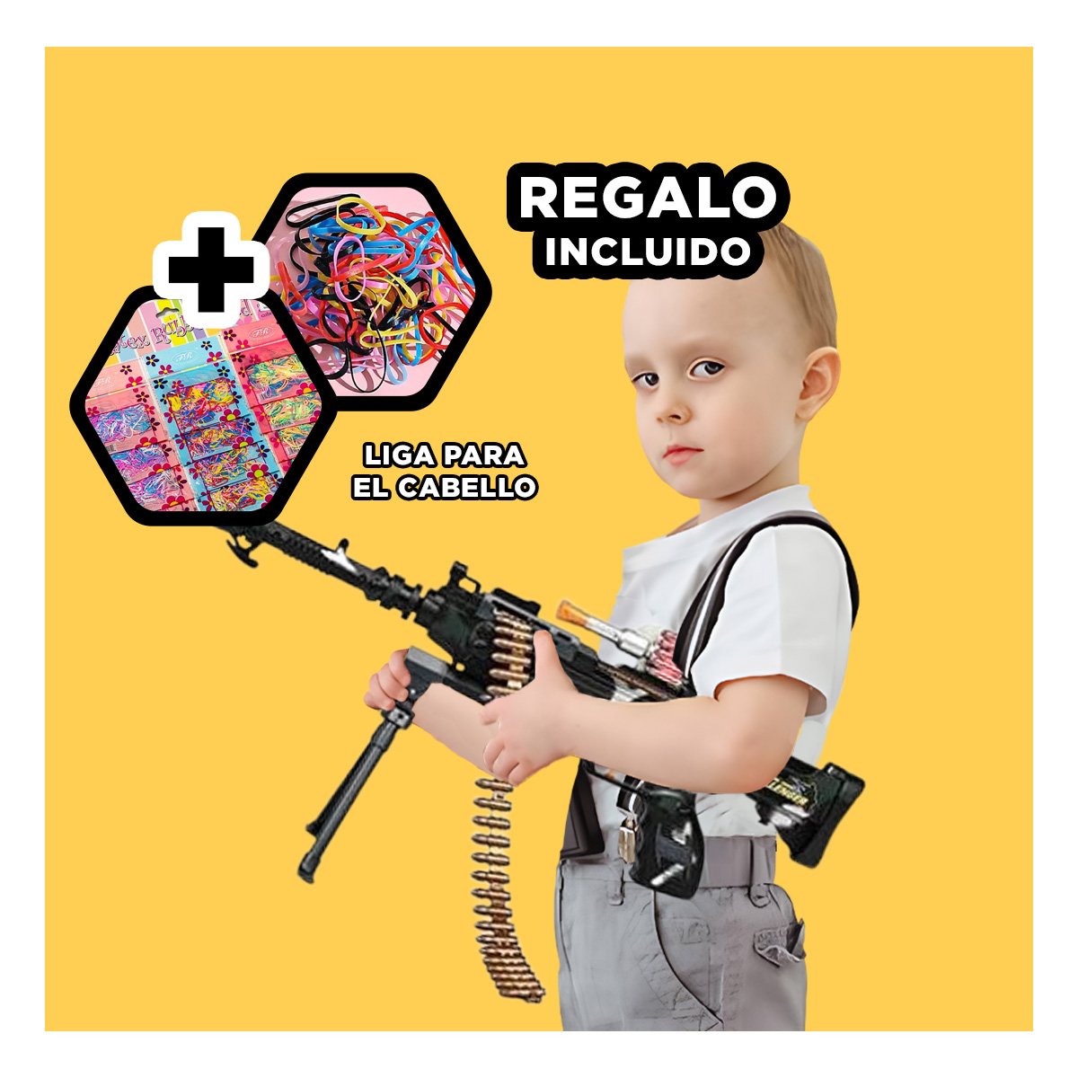 JUGUETE DE COMBATE PARA MAYORES DE 3 AÑOS Y+LIGAS DE REGALO - 2