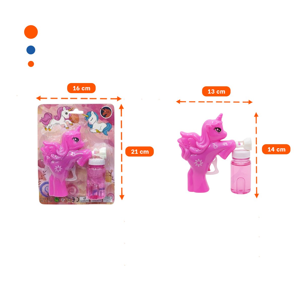 JUGUETE DE BURBUJAS CON FIGURA DE UNICORNIO PARA JUEGOS AL AIRE LIBRE - 4