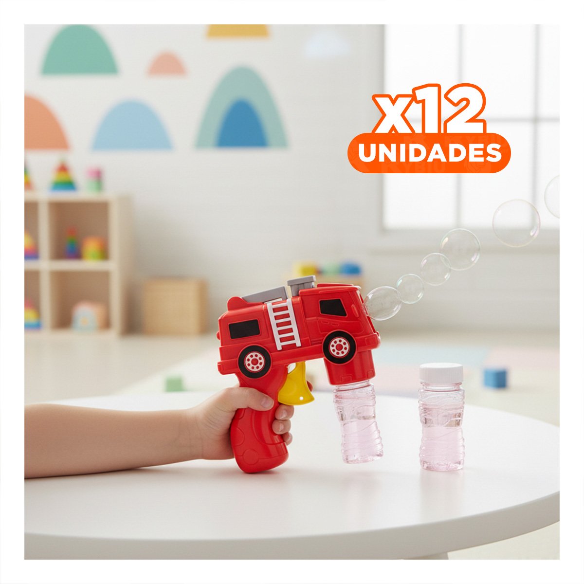 PACK12 EMISOR DE BURBUJAS PORTATIL CAMION PARA USO DIARIO - 1