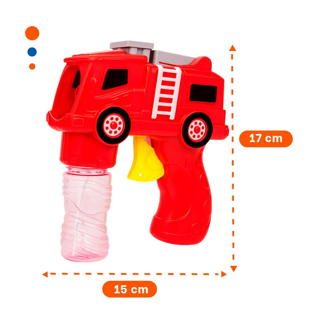 PACK12 PROYECTOR DE BURBUJAS INFANTIL CAMION PARA JUEGOS SOCIALES Y+REGALO STICKER - 4
