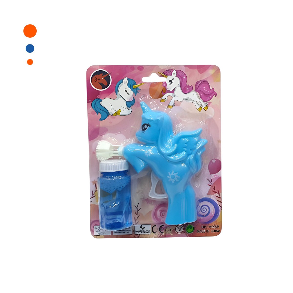 PACK2 JUGUETE DE BURBUJAS DE UNICORNIO PARA DIVERSION INFANTIL Y+REGALO STICKER - 2