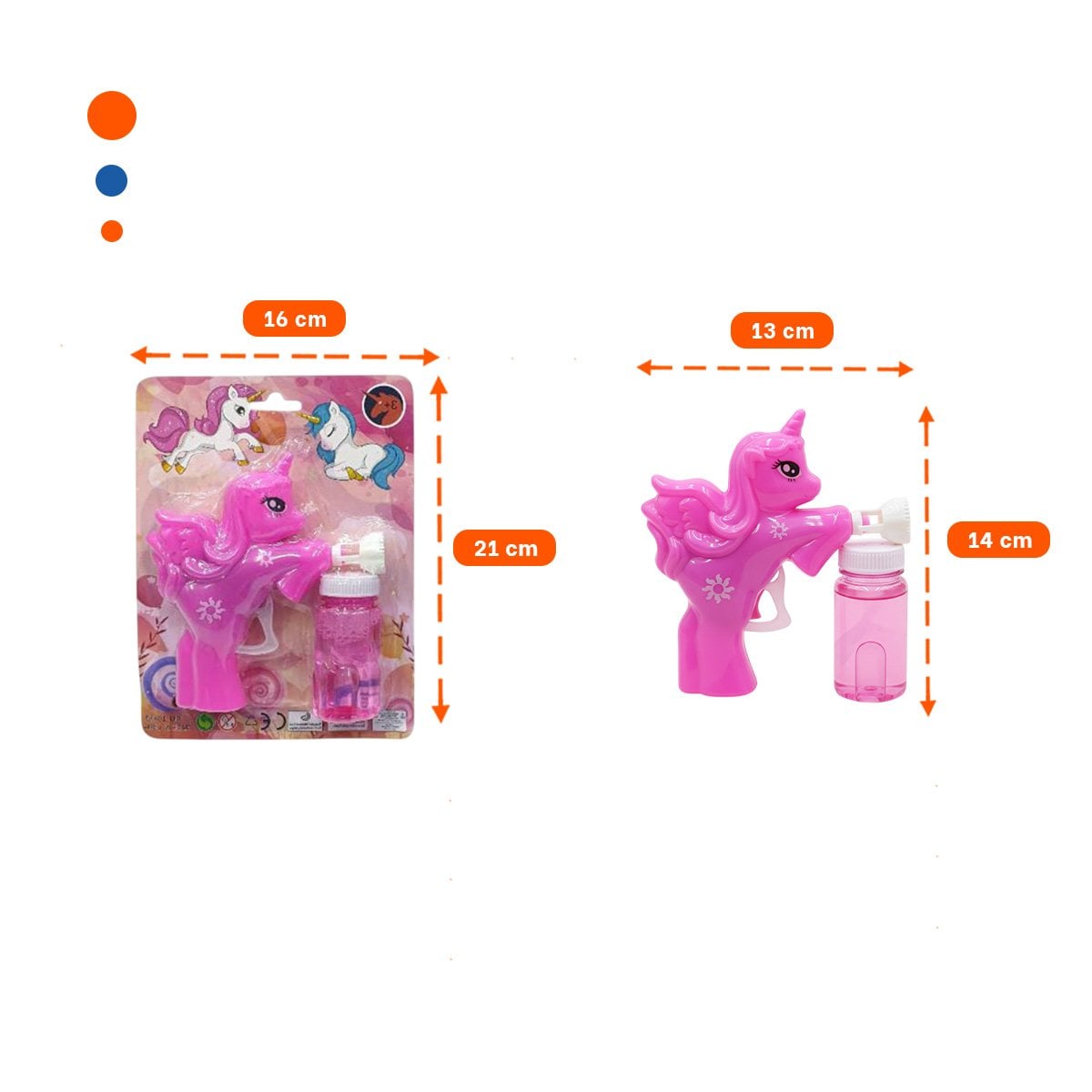 PACK6 JUEGO DE BURBUJAS CON UNICORNIO PARA ACTIVIDADES AL AIRE LIBRE Y+PAPEL REGALO - 4