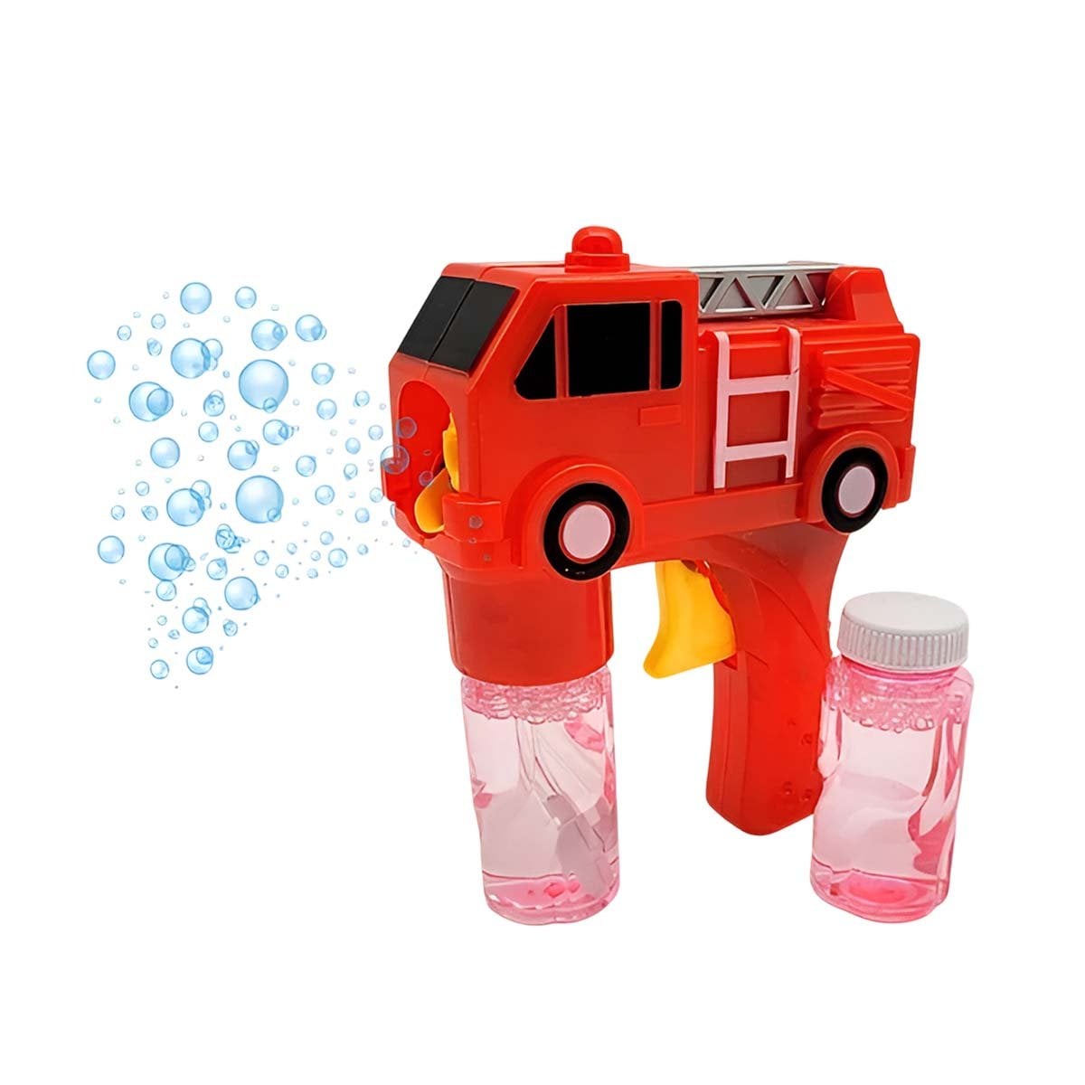 EQUIPO DE BURBUJAS CARRO BOMBERO ROJO PARA DIVERSION VISUAL EN MOVIMIENTO Y+REGALO STICKER - 3