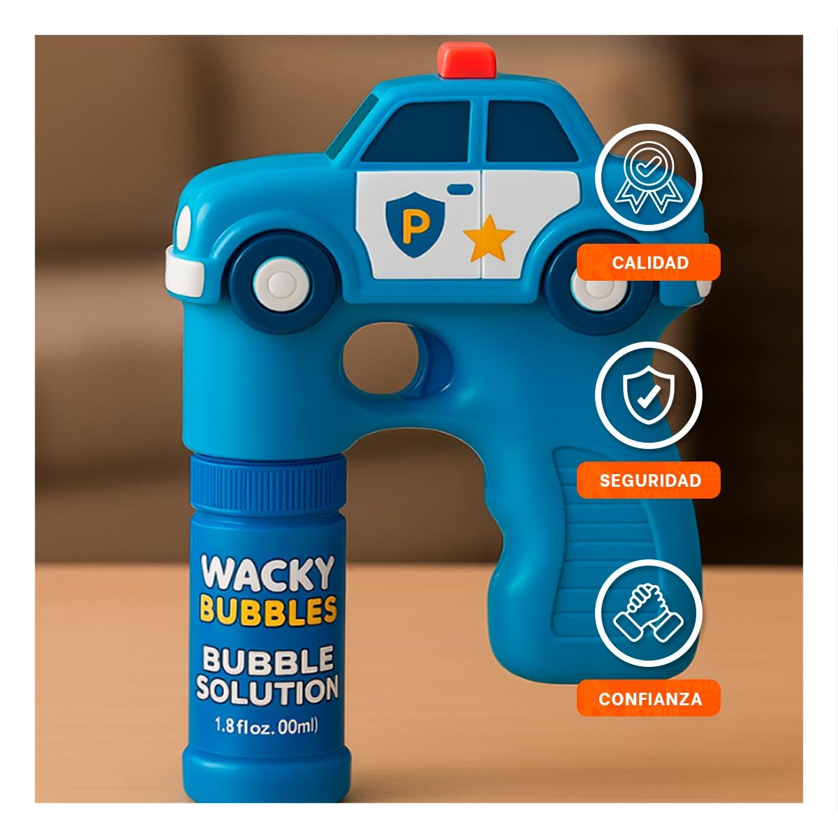 PACK6 PROYECTOR DE BURBUJAS CAMION PARA INFANTES CON DIVERSION EXTERIOR Y+REGALO STICKER - 3