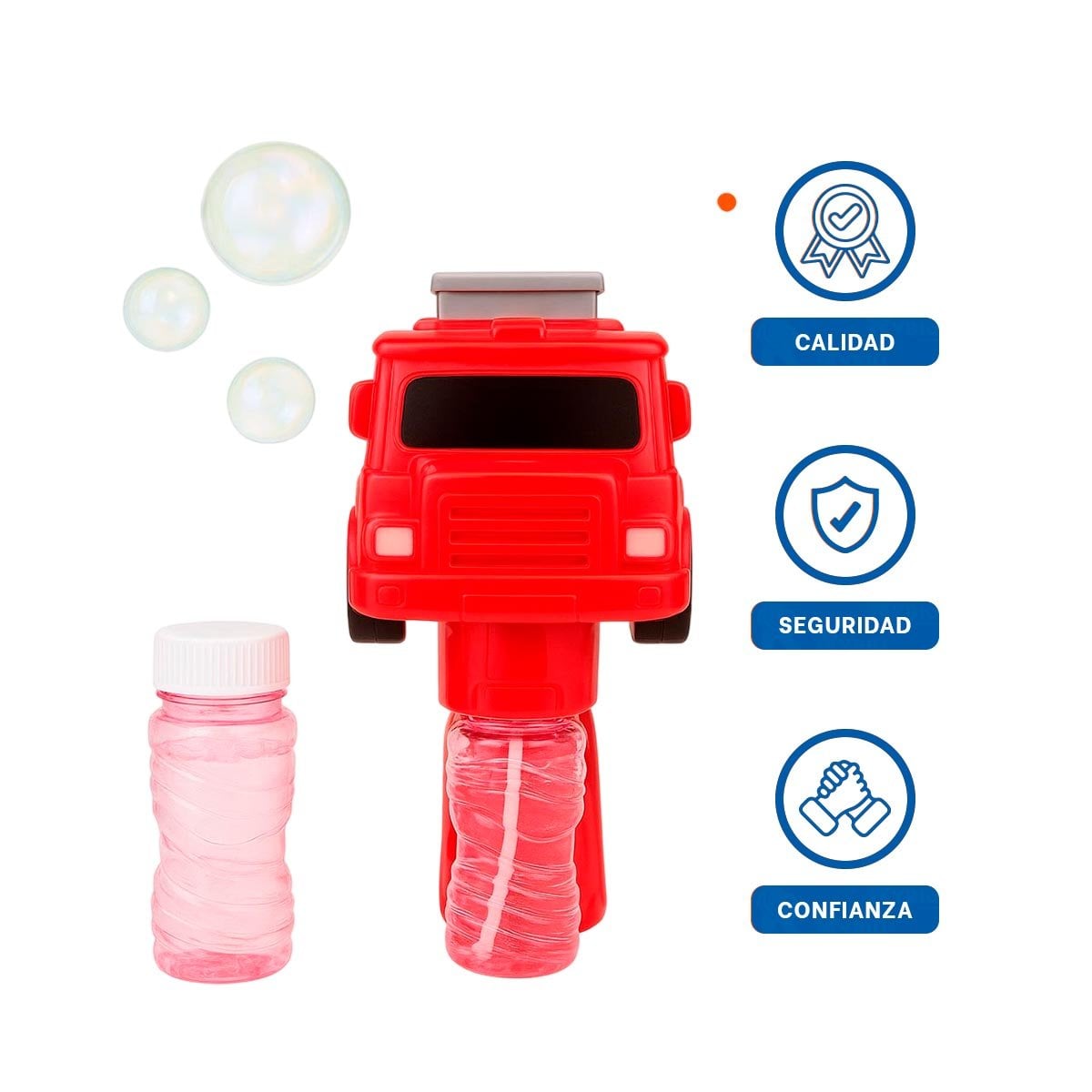 LANZADOR DE BURBUJAS TEMATICO CAMION PARA MOMENTOS DE DIVERSION EN ESPACIOS ABIERTOS - 3