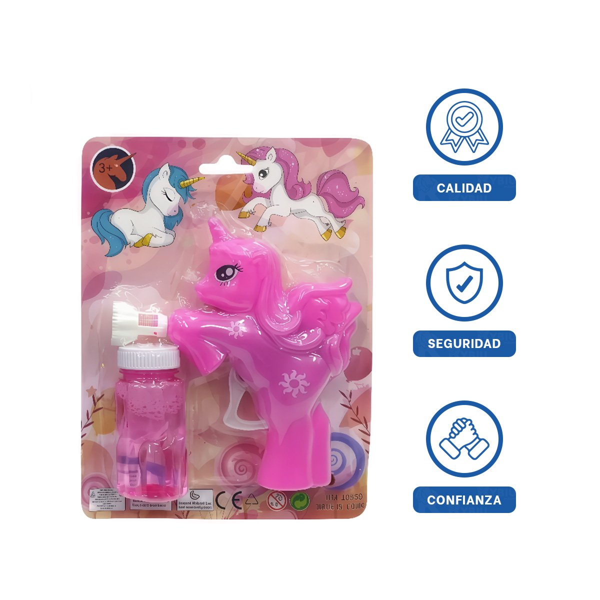 EQUIPO DE BURBUJAS CON ESTILO UNICORNIO PARA ACTIVIDADES RECREATIVAS Y+LIGAS REGALO - 3