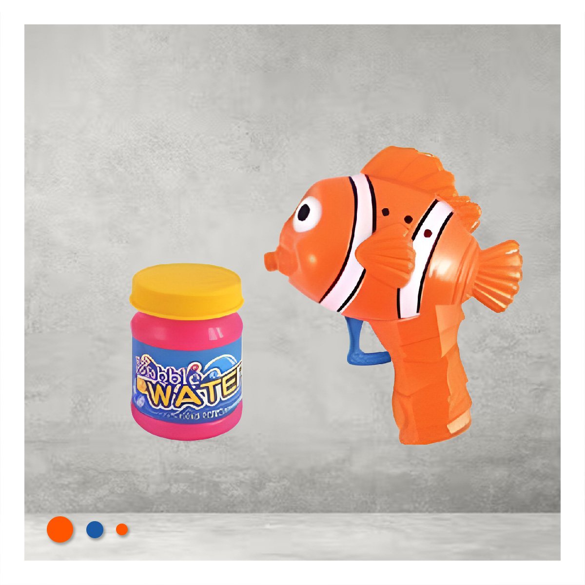 LANZADOR DE BURBUJAS CON FIGURA DE PEZ PARA ACTIVIDADES RECREATIVAS Y+PAPEL REGALO - 2