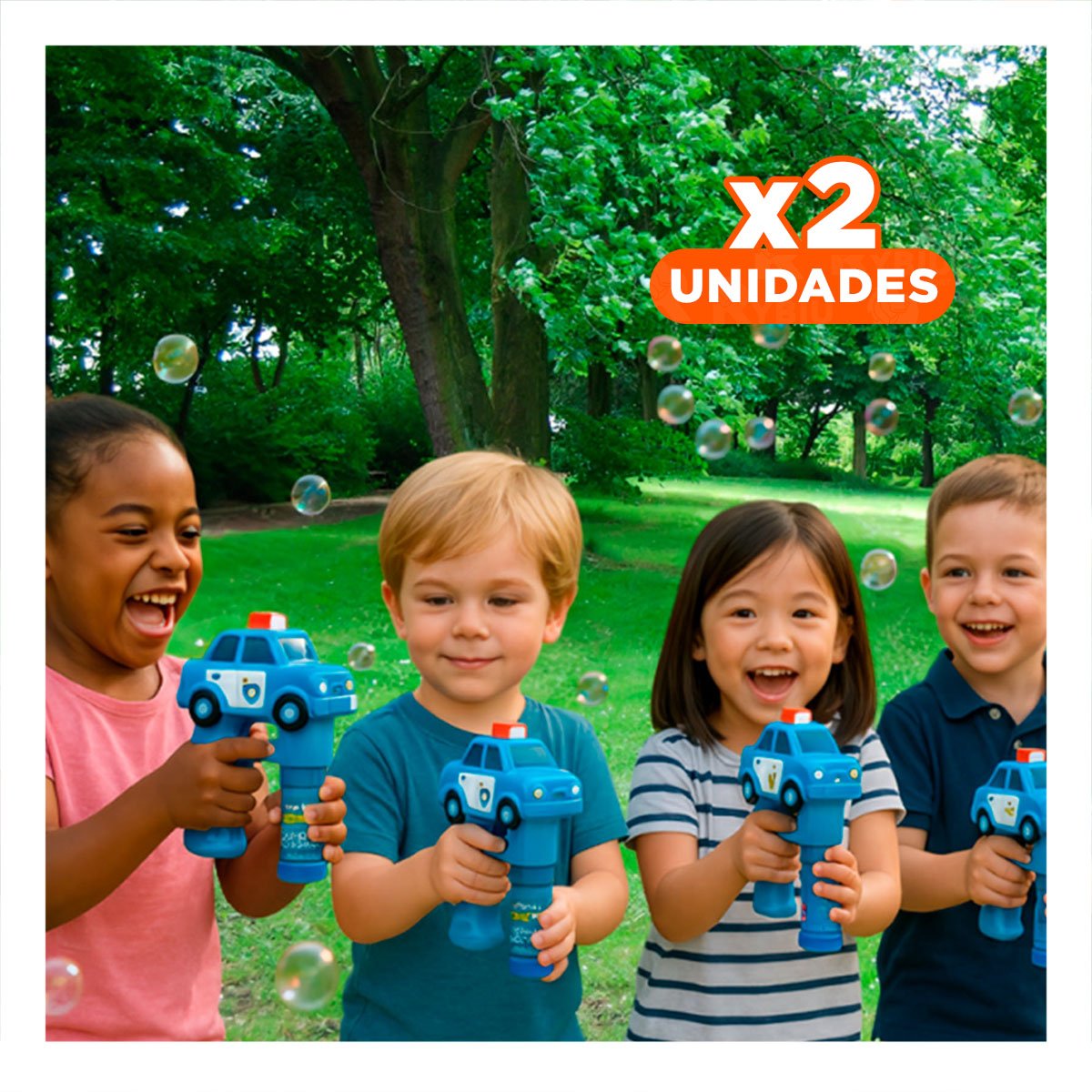 PACK2 EMISOR DE BURBUJAS CAMION CON FUNCION INTERACTIVA INFANTIL Y+REGALO STICKER - 1