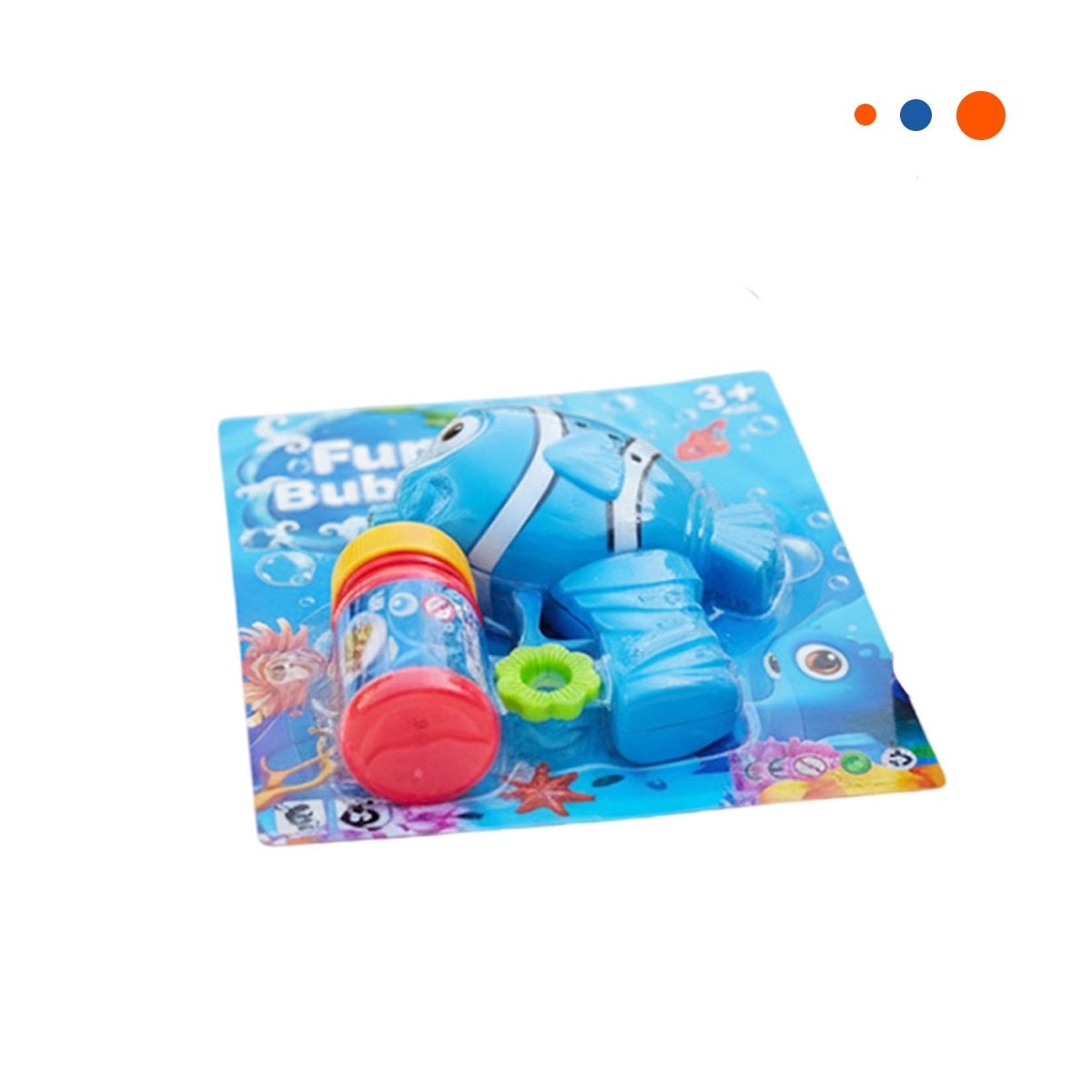 ARTICULO DE BURBUJAS CON FORMA DE PEZ PARA ACTIVIDADES RECREATIVAS Y+REGALO STICKER - 3