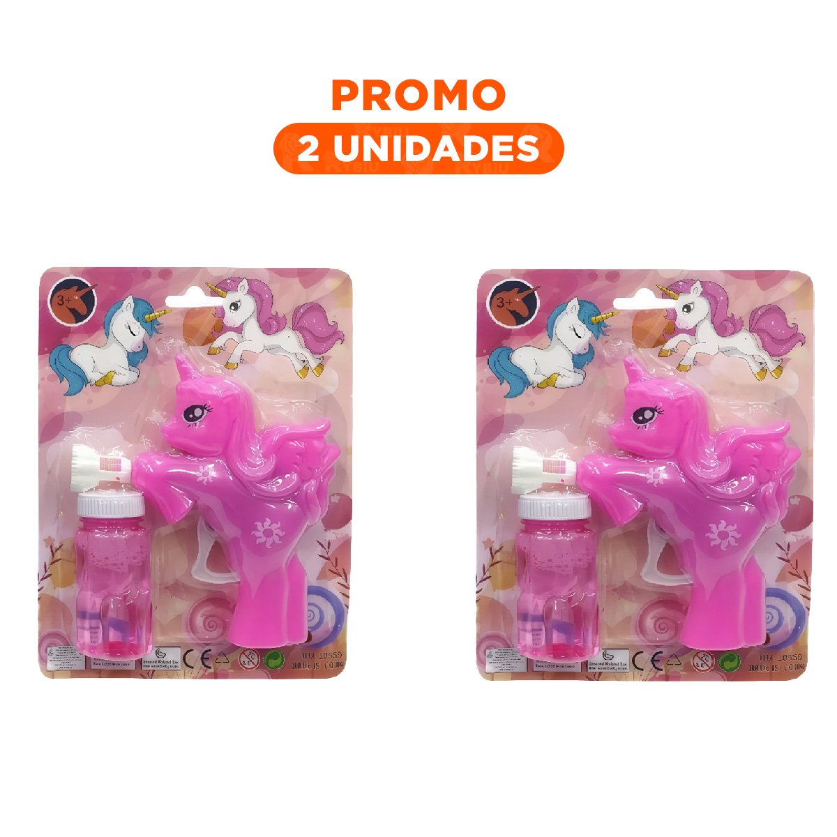 PACK2 PRODUCTO DE JUEGO CON BURBUJAS Y ESTILO DE UNICORNIO - 1