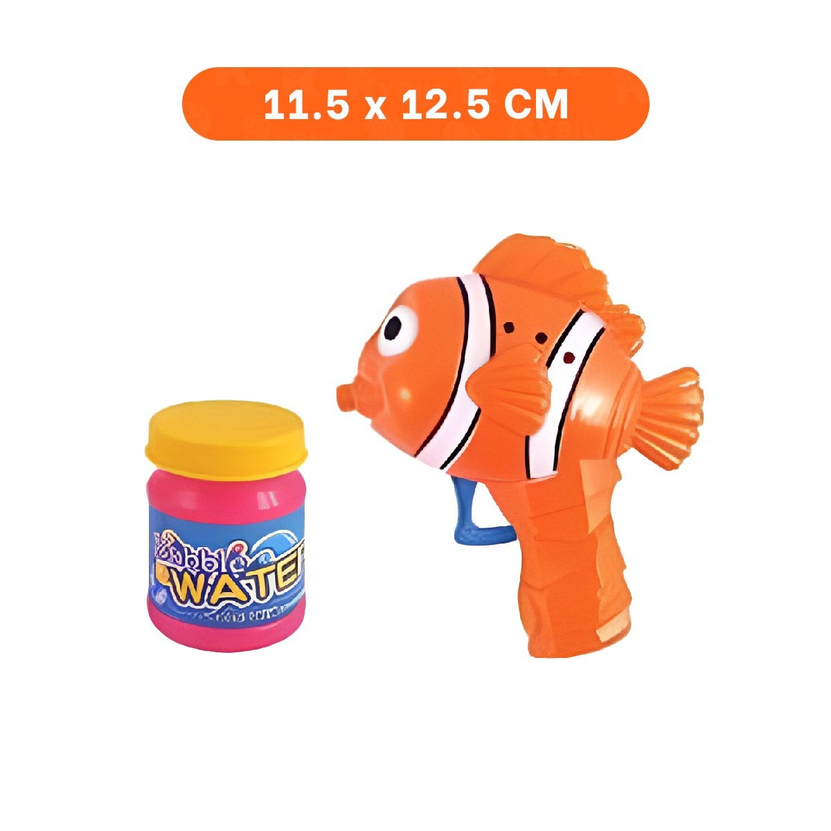 PACK6 ACCESORIO DE BURBUJAS CON FIGURA DE PEZ PARA JUEGO Y+REGALO STICKER - 4
