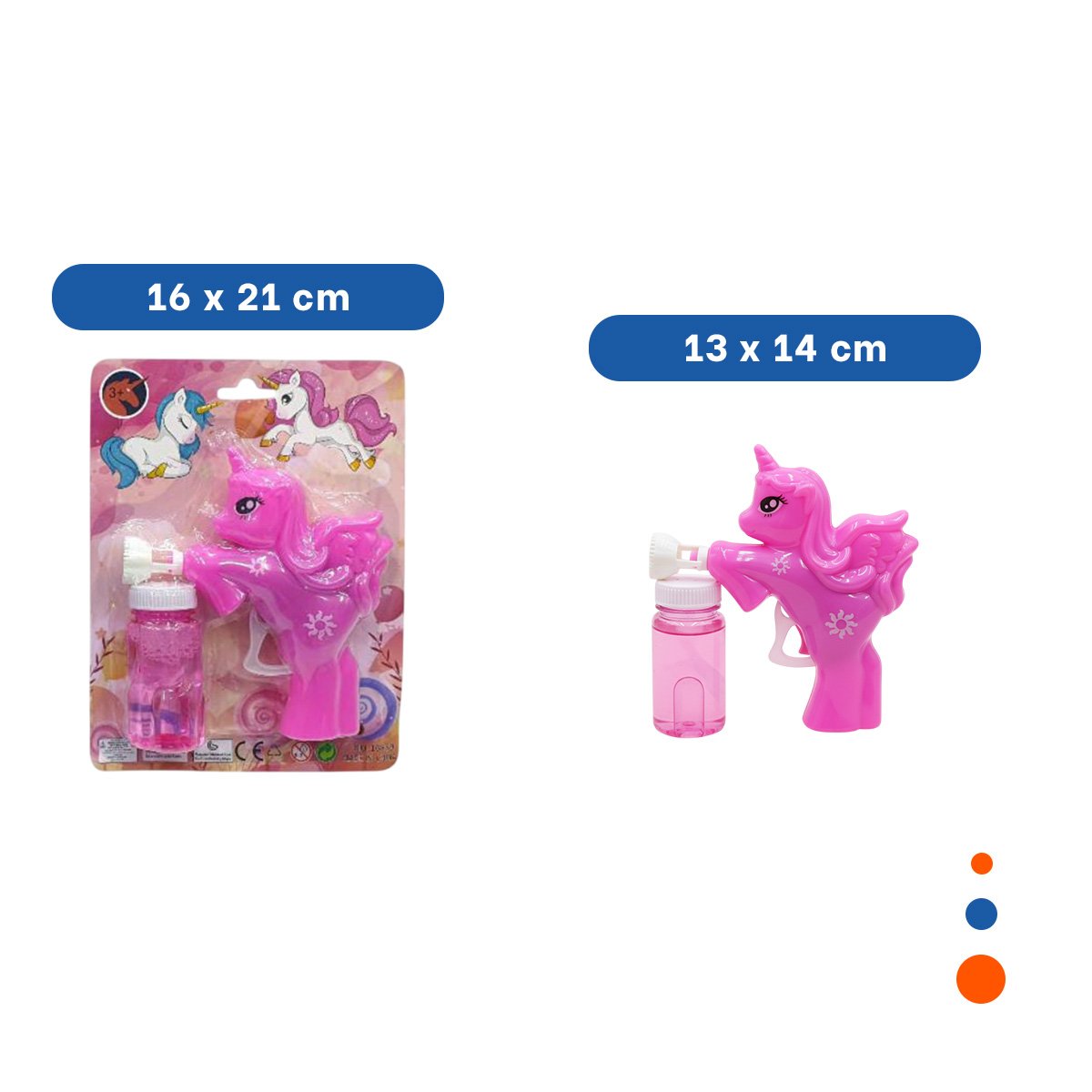 PACK12 ARTICULO LUDICO DE BURBUJAS CON UNICORNIO PARA MOMENTOS ACTIVOS Y+PAPEL REGALO - 4