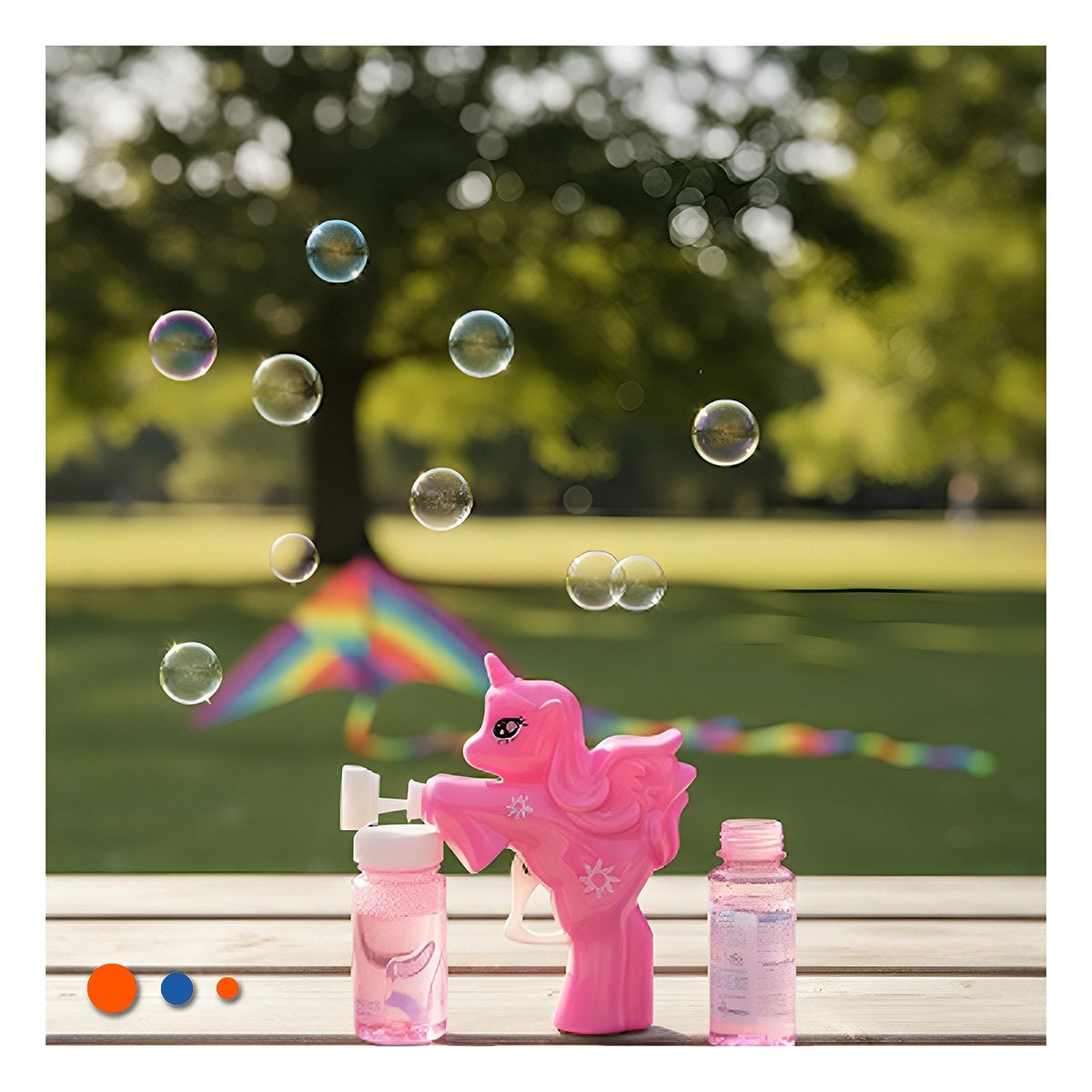 PACK4 ELEMENTO INFANTIL DE BURBUJAS CON FIGURA DE UNICORNIO Y+REGALO STICKER - 5