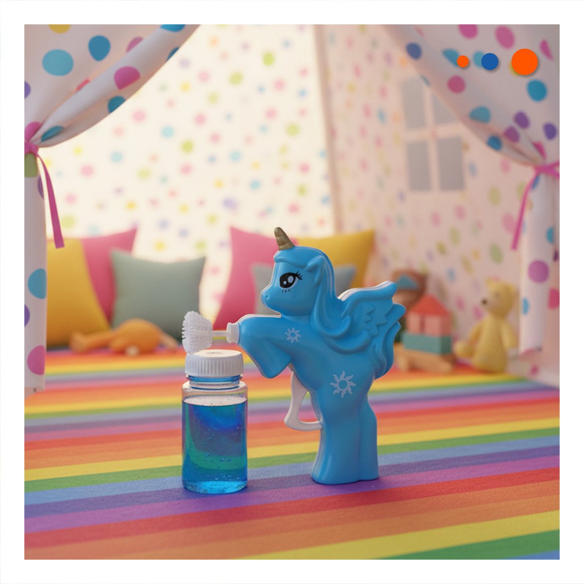 PACK4 GENERADOR DE BURBUJAS DE UNICORNIO PARA MOMENTOS DE DIVERSION Y+PAPEL REGALO - 2