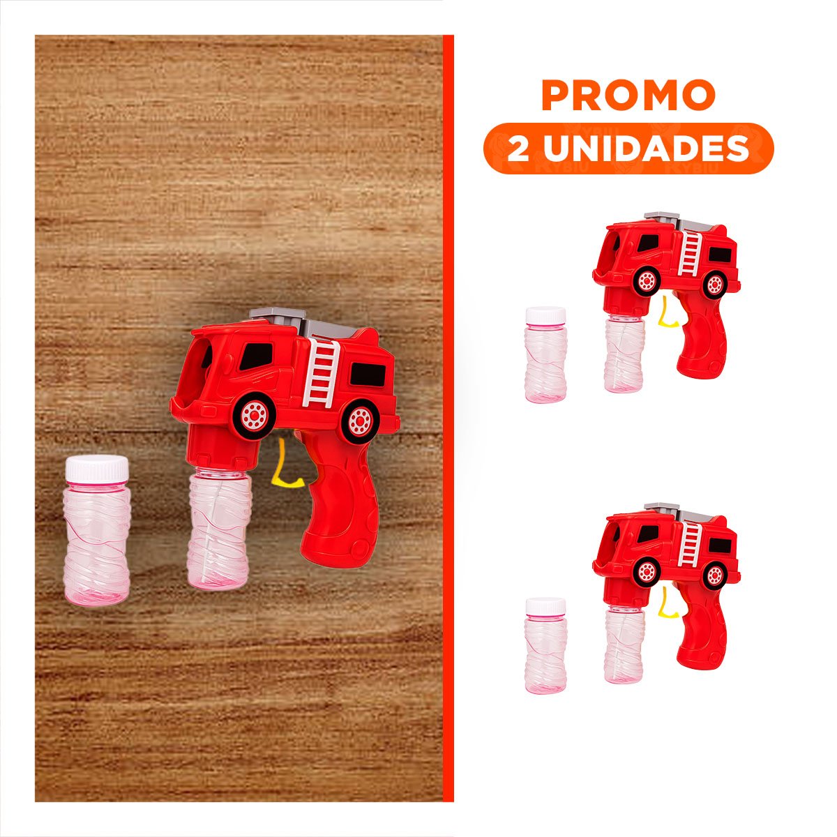PACK2 GENERADOR DE BURBUJAS CREATIVO CAMION PARA USO EN PATIOS Y EXTERIORES - 1