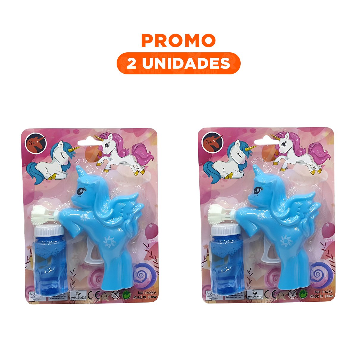 PACK2 DISPENSADOR DE BURBUJAS DE UNICORNIO PARA ENTRETENIMIENTO DIARIO - 1