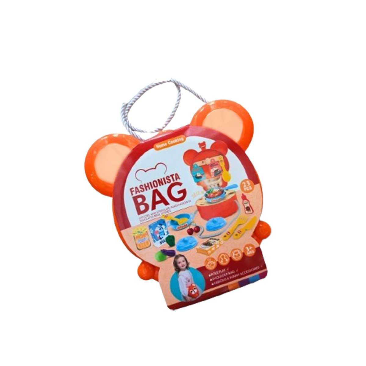 PACK2 MOCHILA CON OREJITAS PARA MINI CHEF Y+REGALO STICKERS - 3