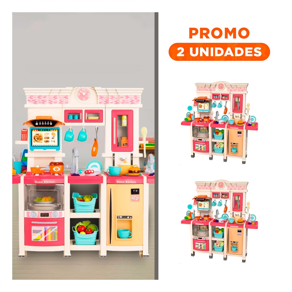 PACK2 COCINA DE JUEGO CON ACCESORIOS PARA ACTIVIDADES CREATIVAS - 1