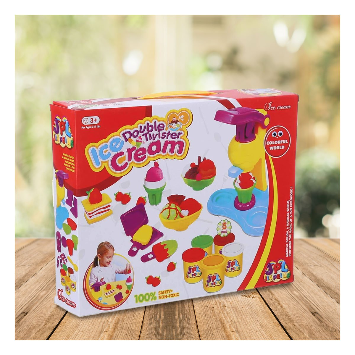 PACK2 PLASTILINA HELADERA EN CAJA ROJA Y+REGALO STICKERS - 5
