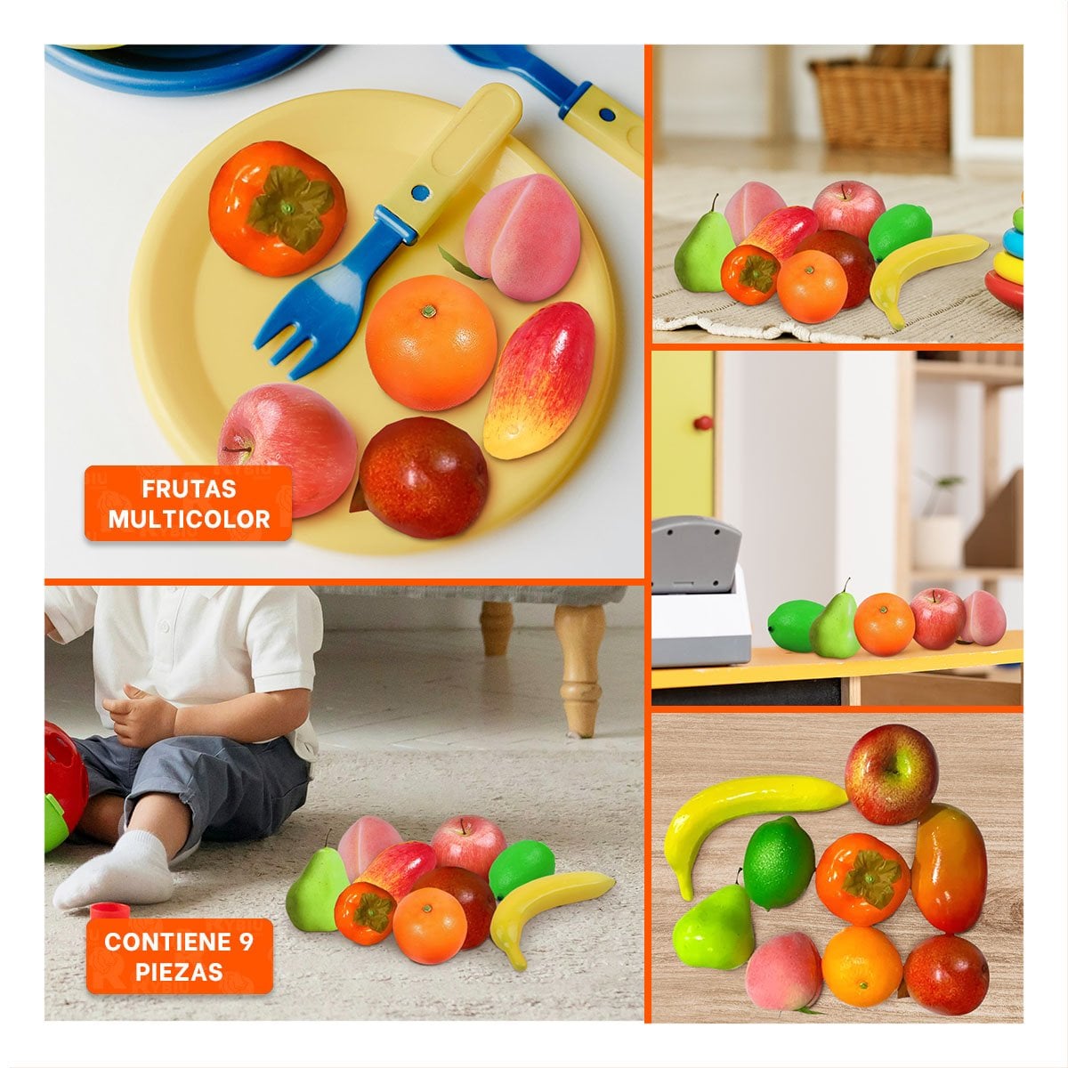JUEGO DE FRUTAS PARA ACTIVIDADES CREATIVAS EN EL HOGAR - 5