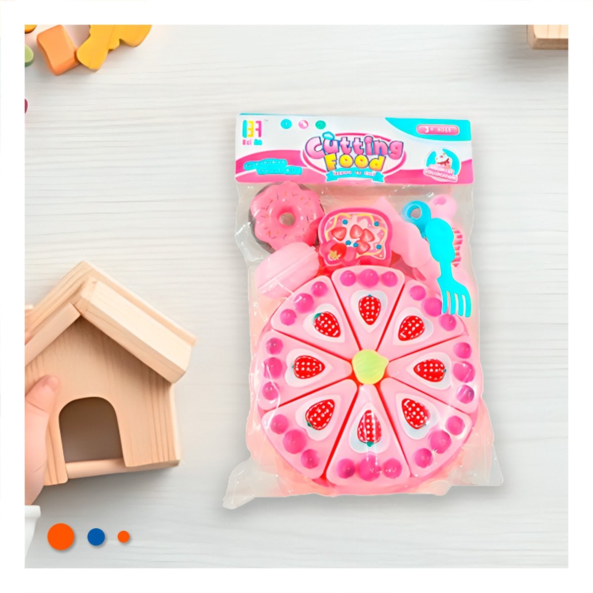 PACK6 KIT MINI CHEF PARA CORTAR PASTEL Y+REGALO STICKERS - 3