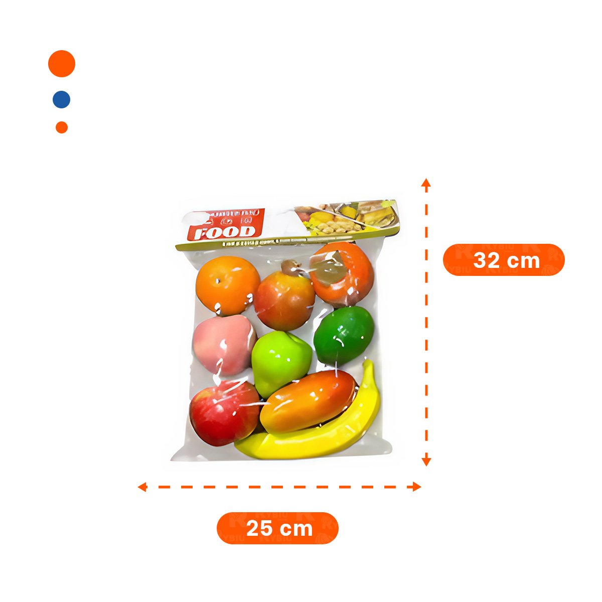 PACK12 SET DE JUEGO CON FRUTAS MULTICOLOR PAR A PEQUES - 4