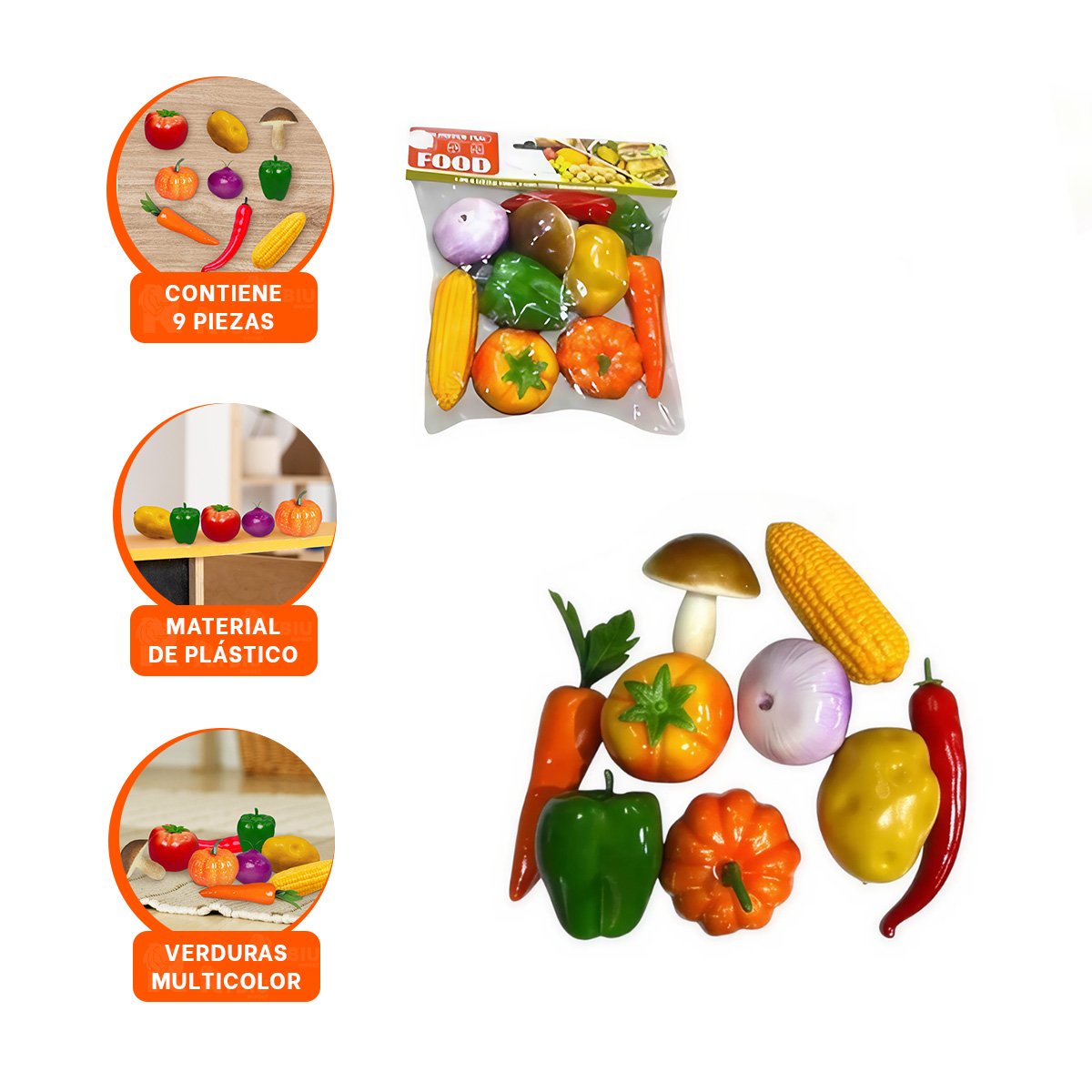 PACK2 BOLSA DE VERDURAS INTERACTIVO Y+REGALO STICKERS - 2