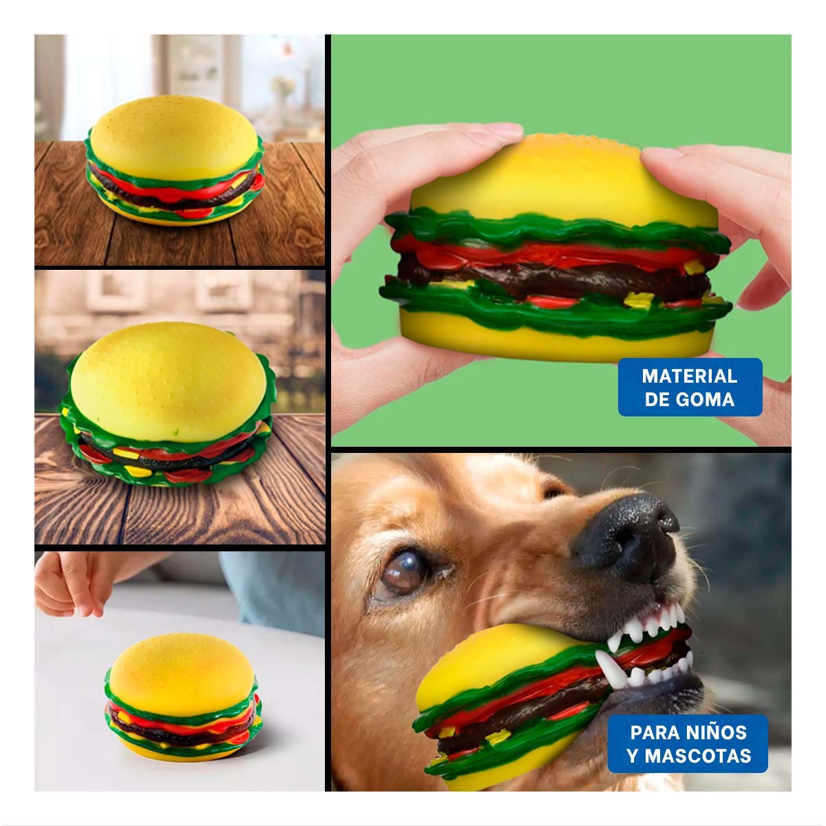 PACK2 JUGUETE HAMBURGUESA PARA MINI CHEF Y+PAPEL DE REGALO - 5
