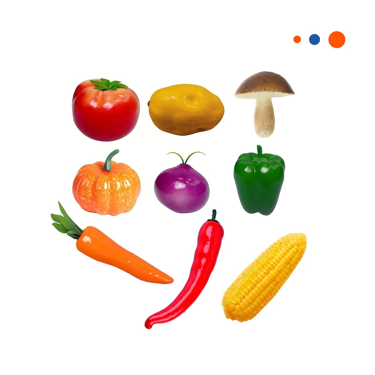 PACK4 BOLSA DE JUGUETE VERDURAL PARA JUEGOS EN MULTICOLOR - 3